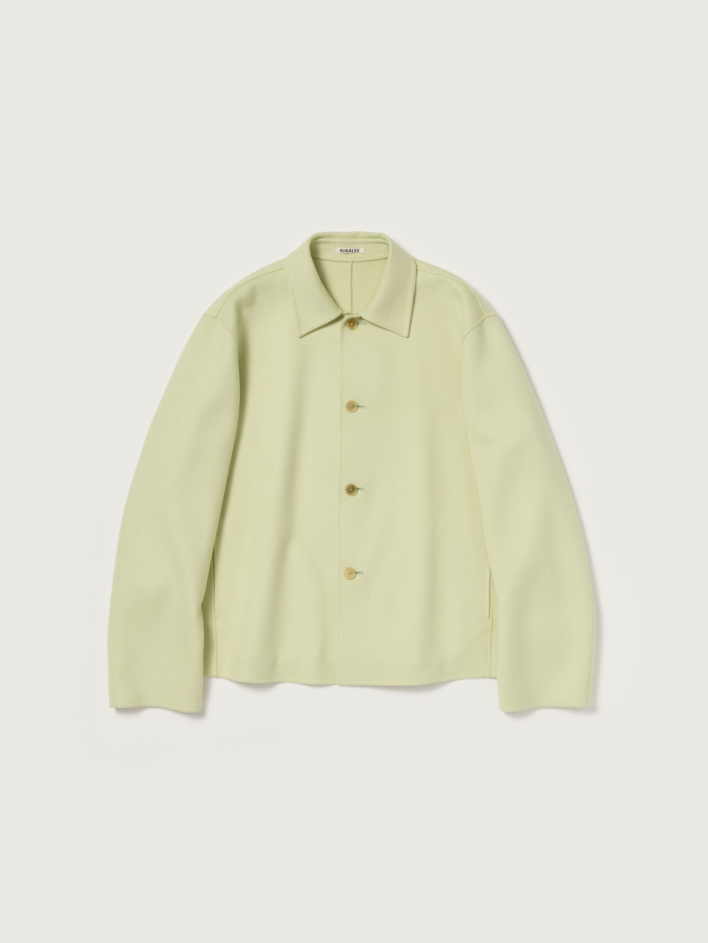 SUPER FINE WOOL MELTON HAND SEWN BLOUSON 詳細画像 LIGHT LIME 1