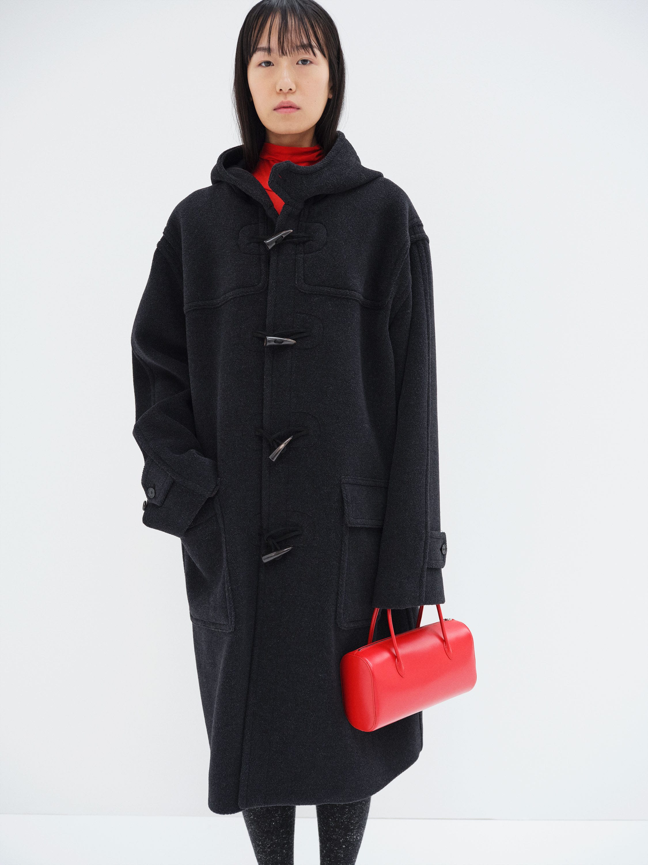 LEATHER BOSTON BAG MADE BY AETA 詳細画像 RED 3