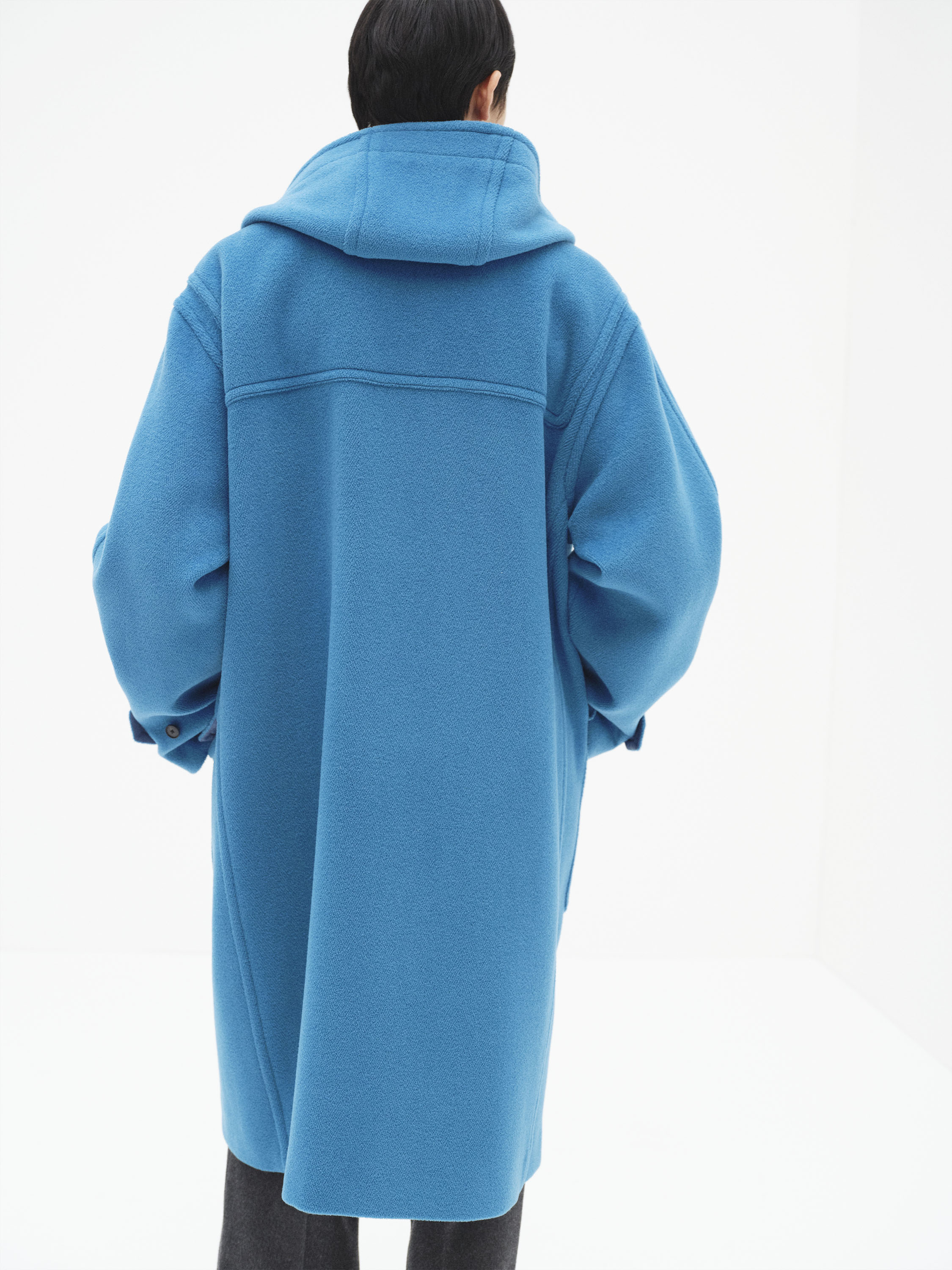 WOOL HERRINGBONE DUFFLE COAT 詳細画像 CERULEAN BLUE 6