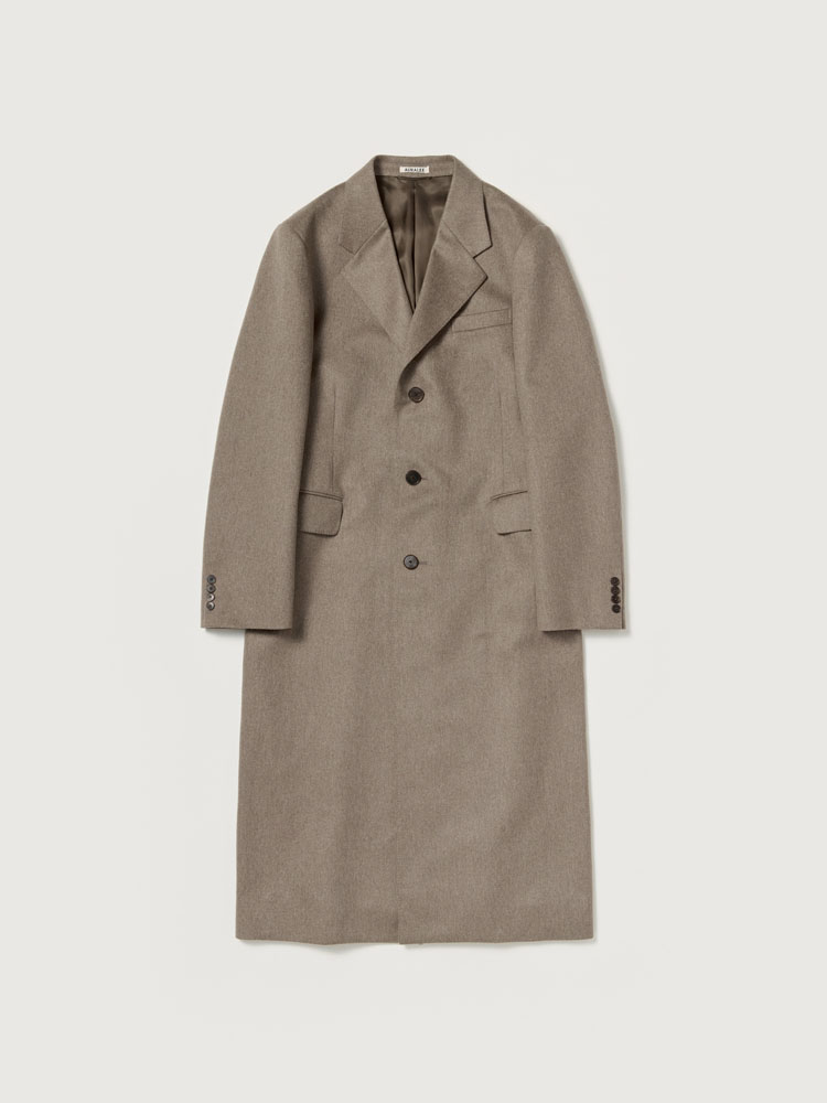 CASHMERE MOLESKIN LONG COAT