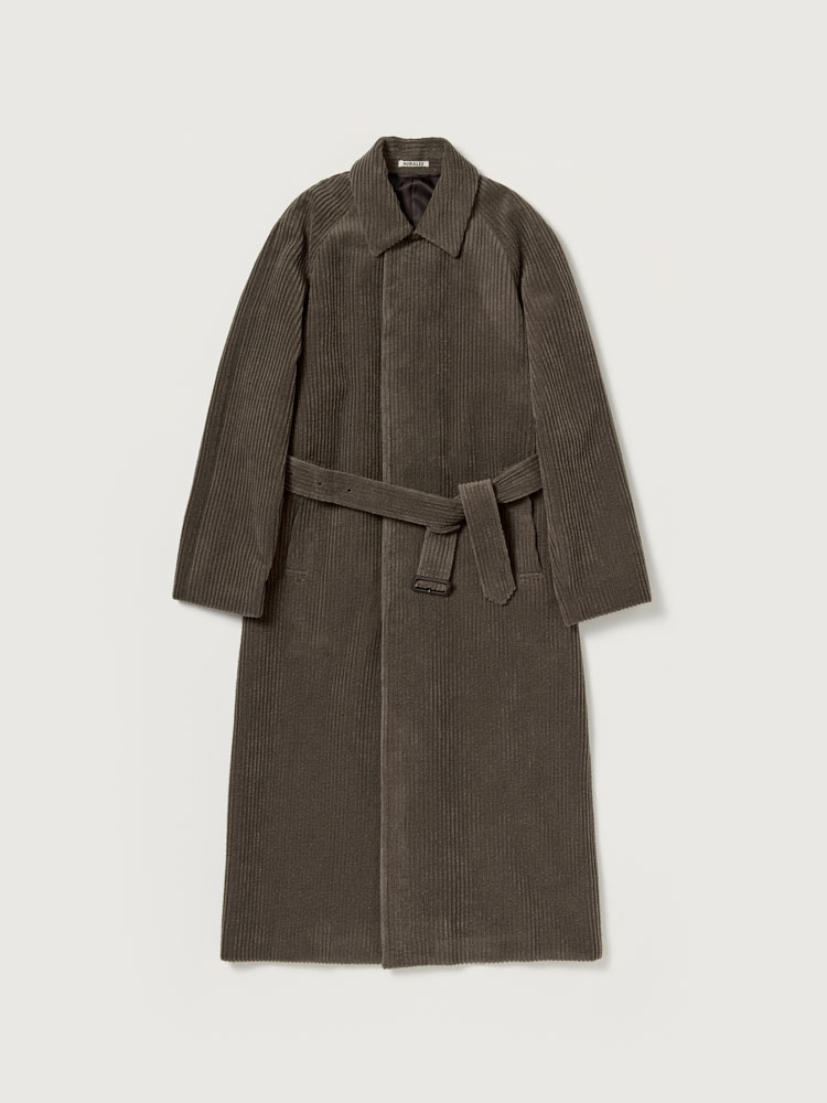 WOOL CASHMERE CORDUROY SOUTIEN COLLAR COAT