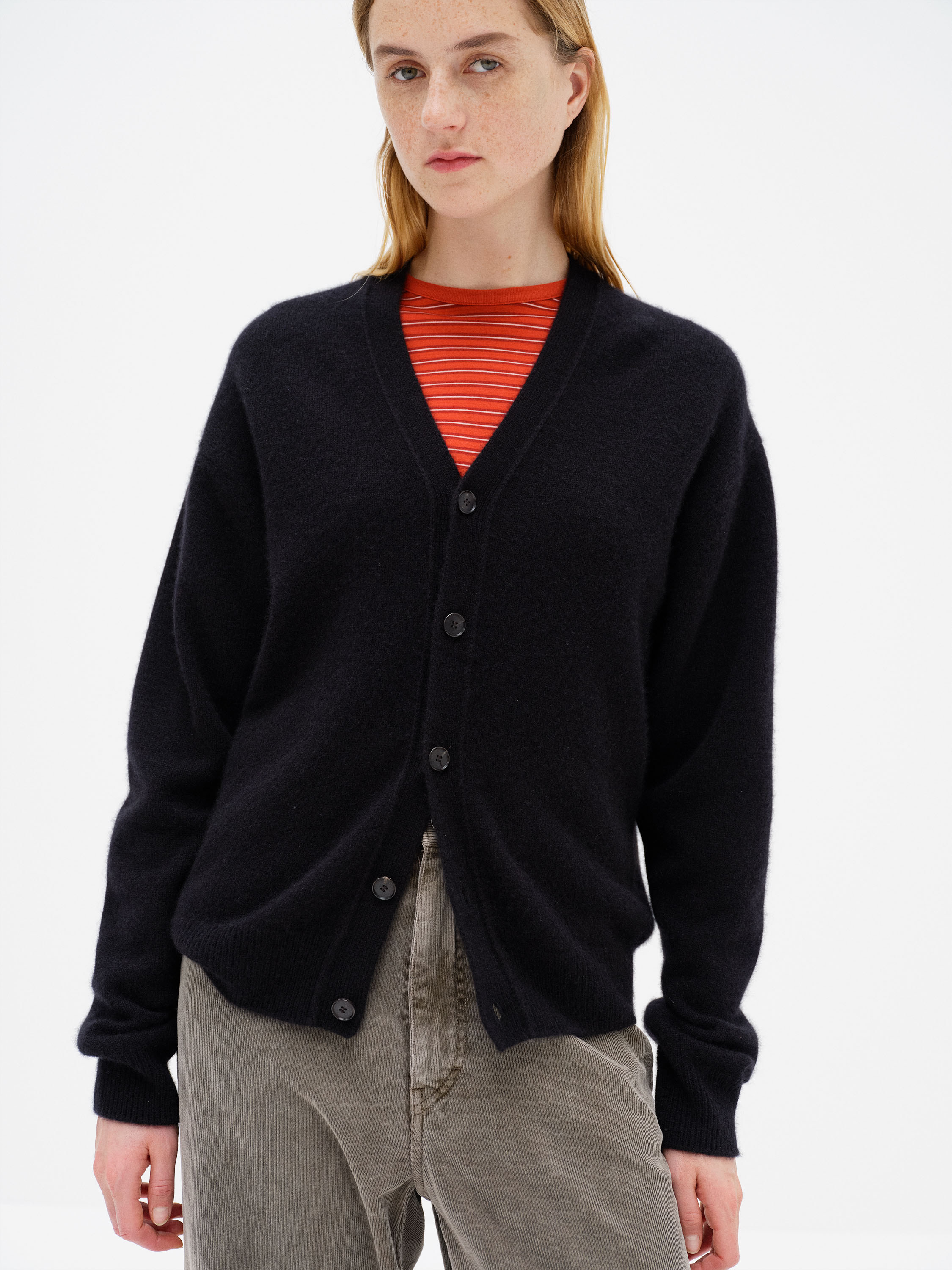 BABY CASHMERE KNIT CARDIGAN 詳細画像 TOP BLACK 2