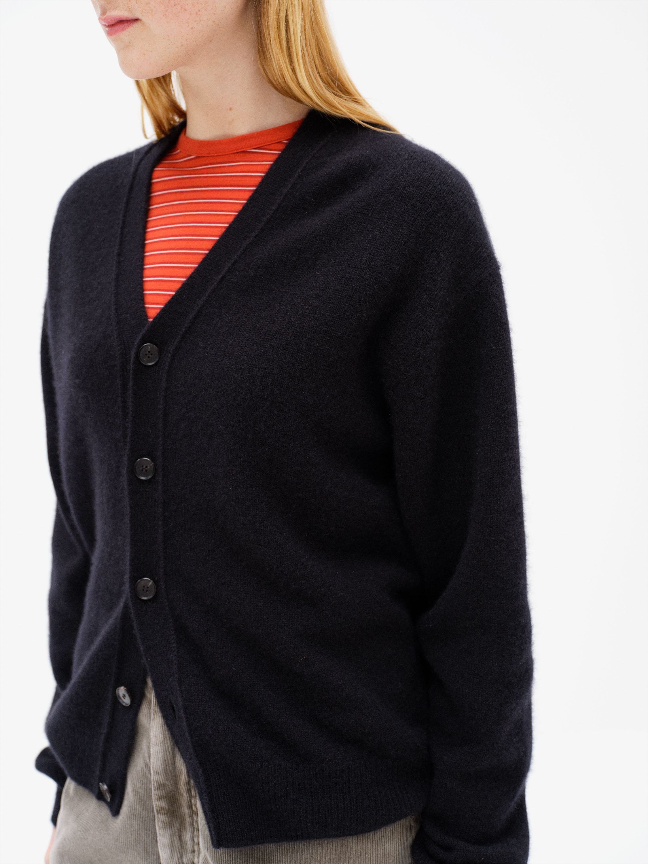 BABY CASHMERE KNIT CARDIGAN 詳細画像 TOP BLACK 3
