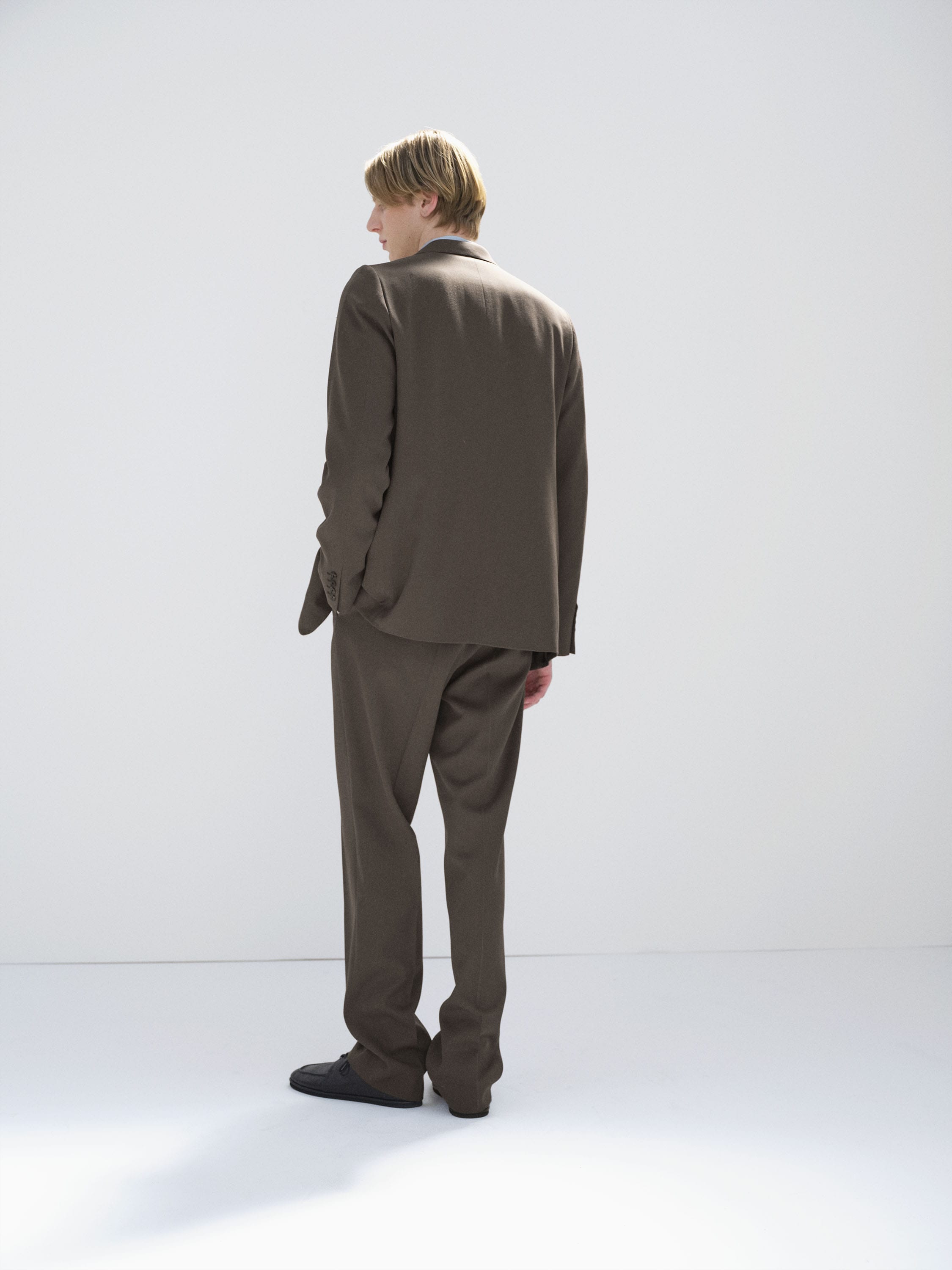 LIGHT WOOL MAX GABARDINE JACKET 詳細画像 DARK BROWN 5