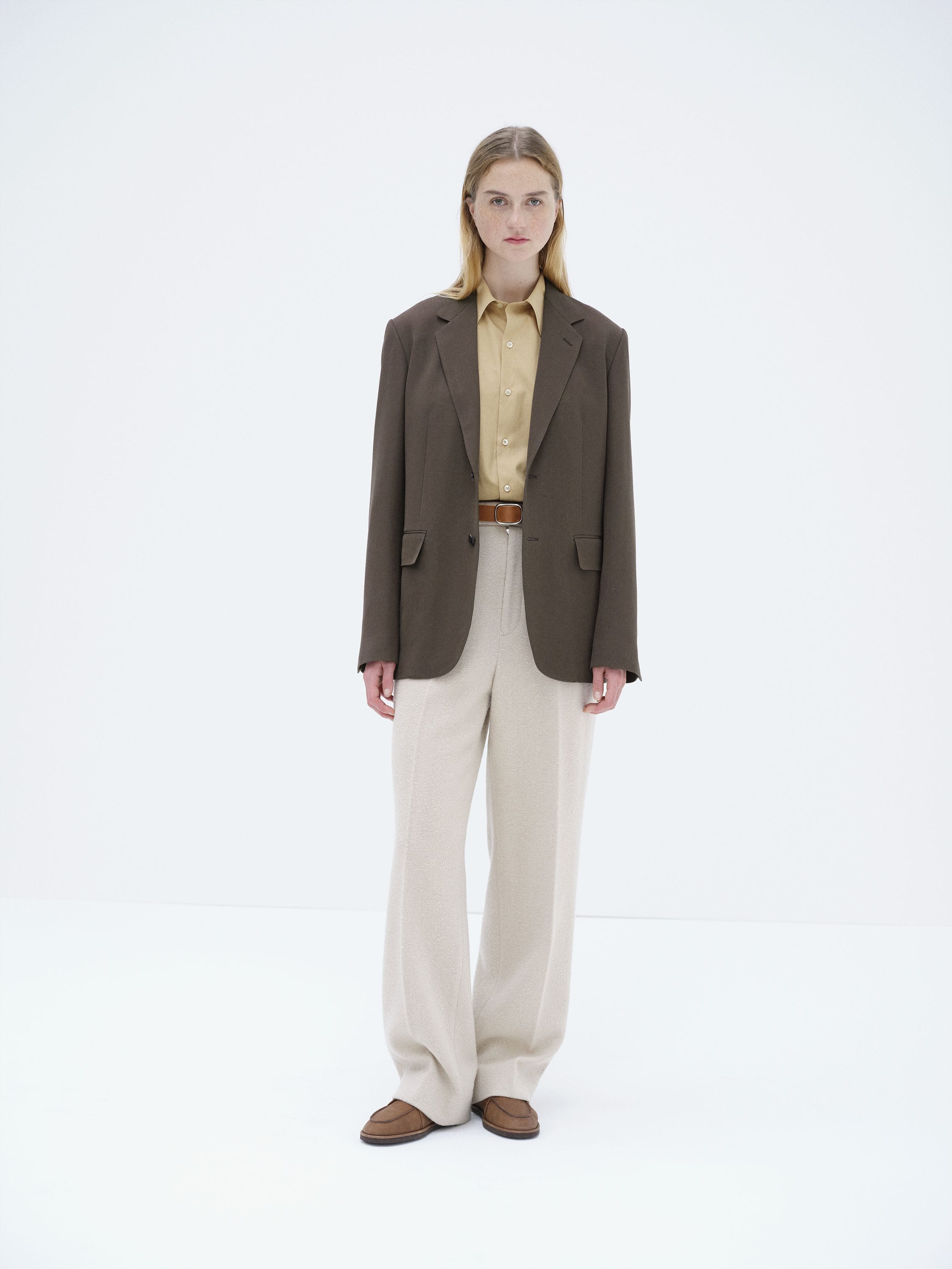 LIGHT WOOL MAX GABARDINE JACKET 詳細画像 DARK BROWN 1
