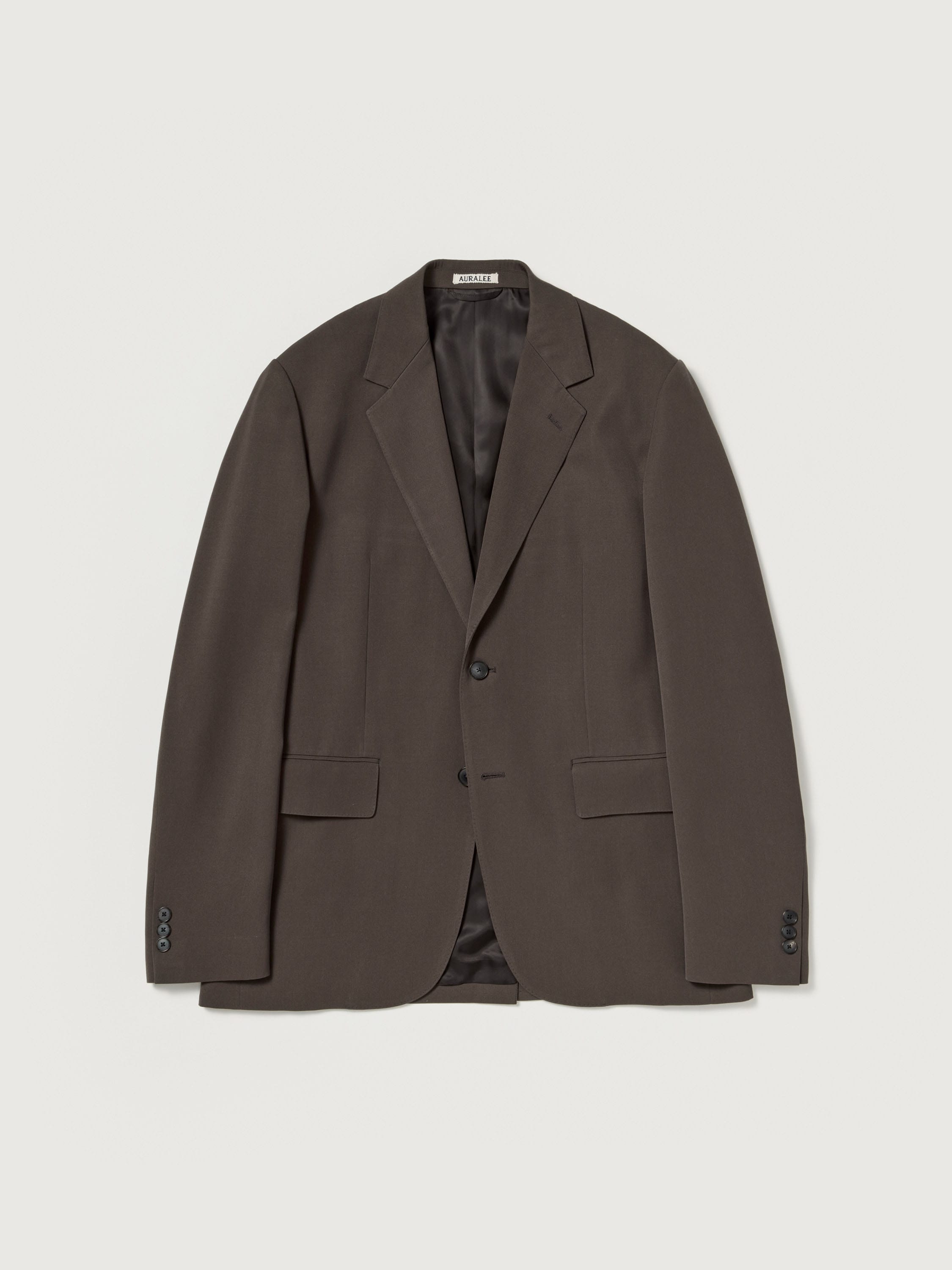 LIGHT WOOL MAX GABARDINE JACKET 詳細画像 DARK BROWN 5