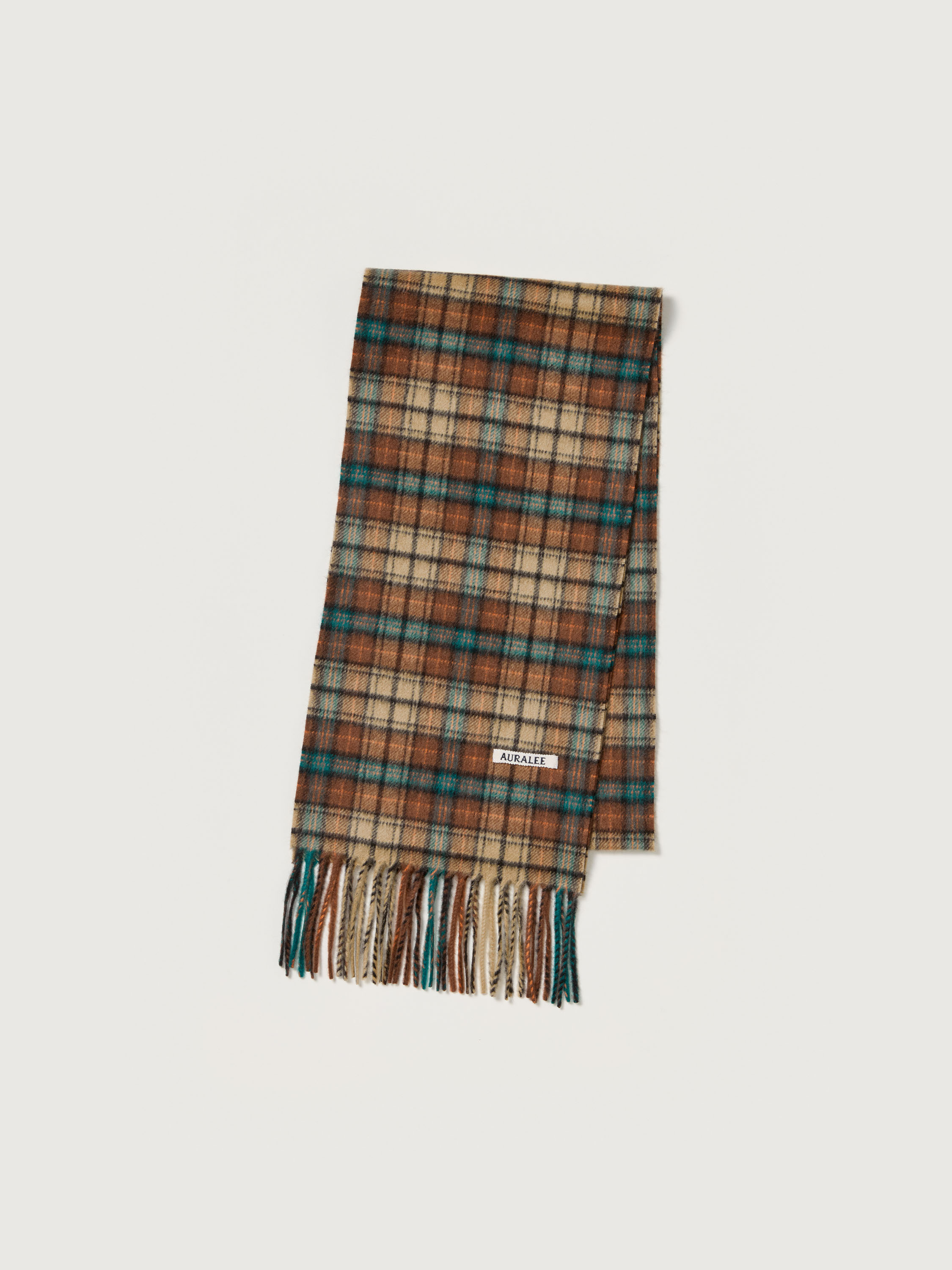 CASHMERE CHECK LONG STOLE 詳細画像 RED BROWN CHECK 1