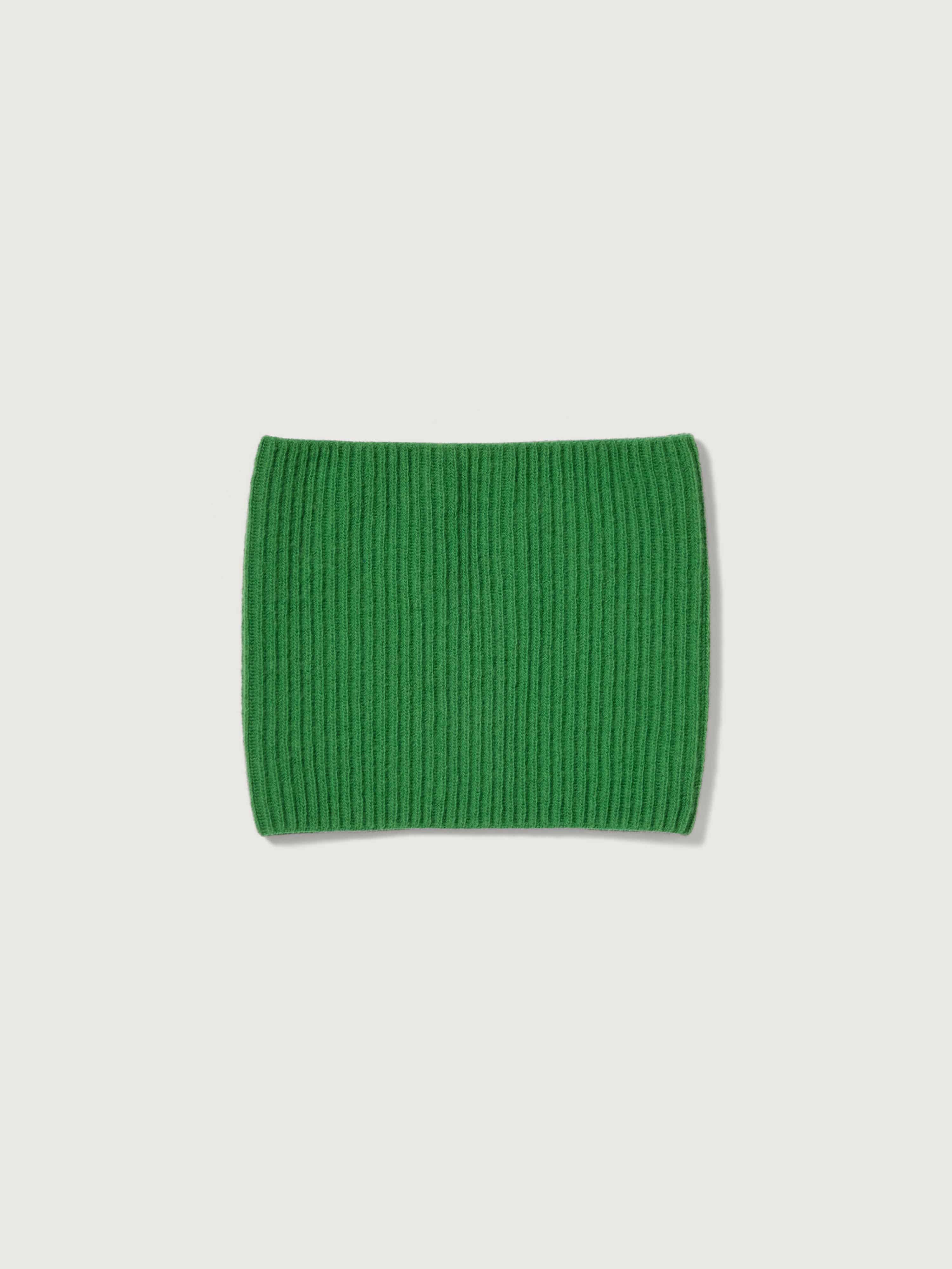 SUPER FINE WOOL CASHMERE RIB KNIT NECK WARMER 詳細画像 FOREST GREEN 1