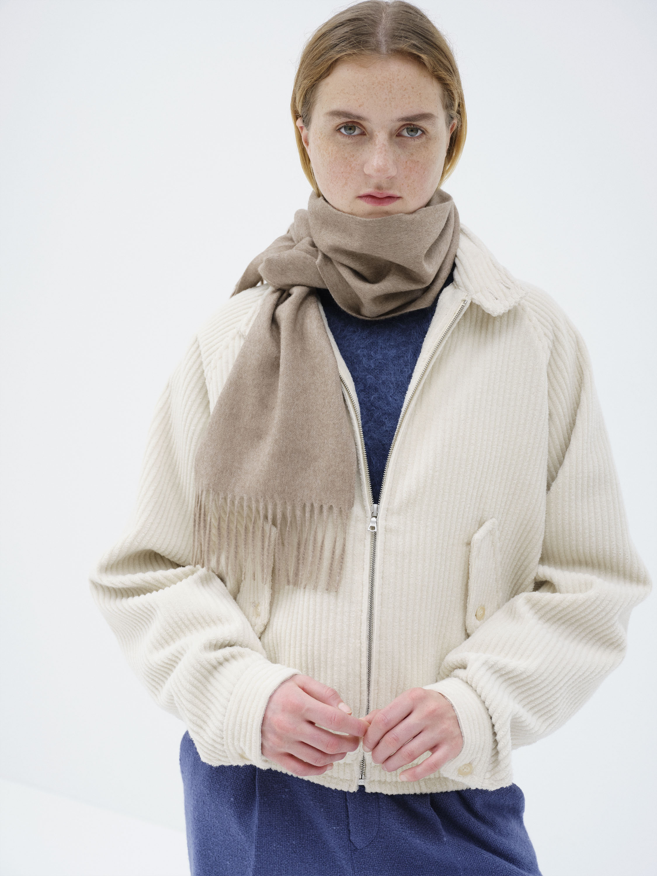 BABY CASHMERE LONG STOLE 詳細画像 NATURAL BROWN 2