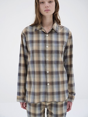 FLANNEL SLEEPWEAR LONG-SLEEVED SHIRT