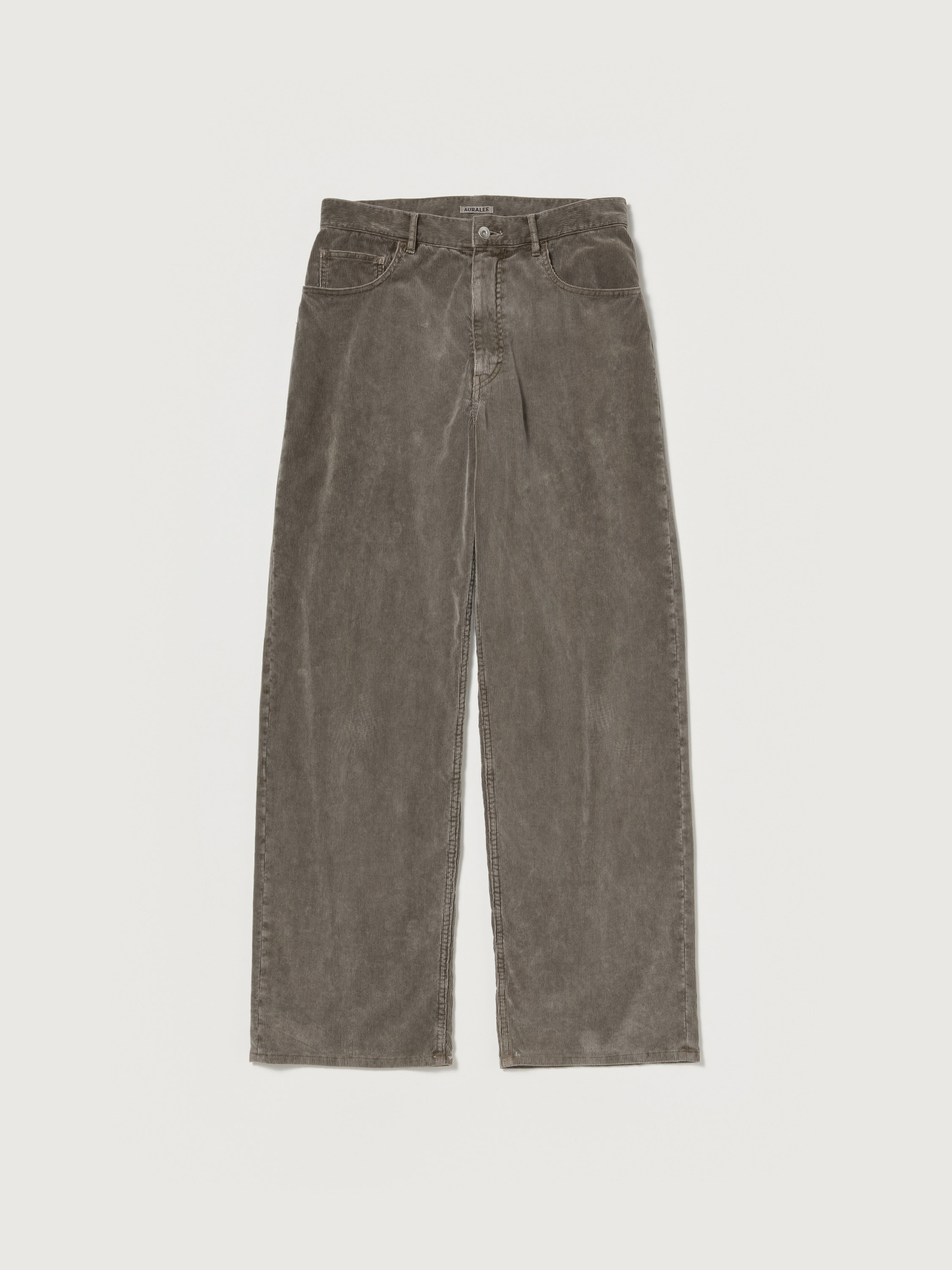 GARMENT-DYED FINX CORDUROY 5P WIDE PANTS 詳細画像 OLIVE BROWN 5