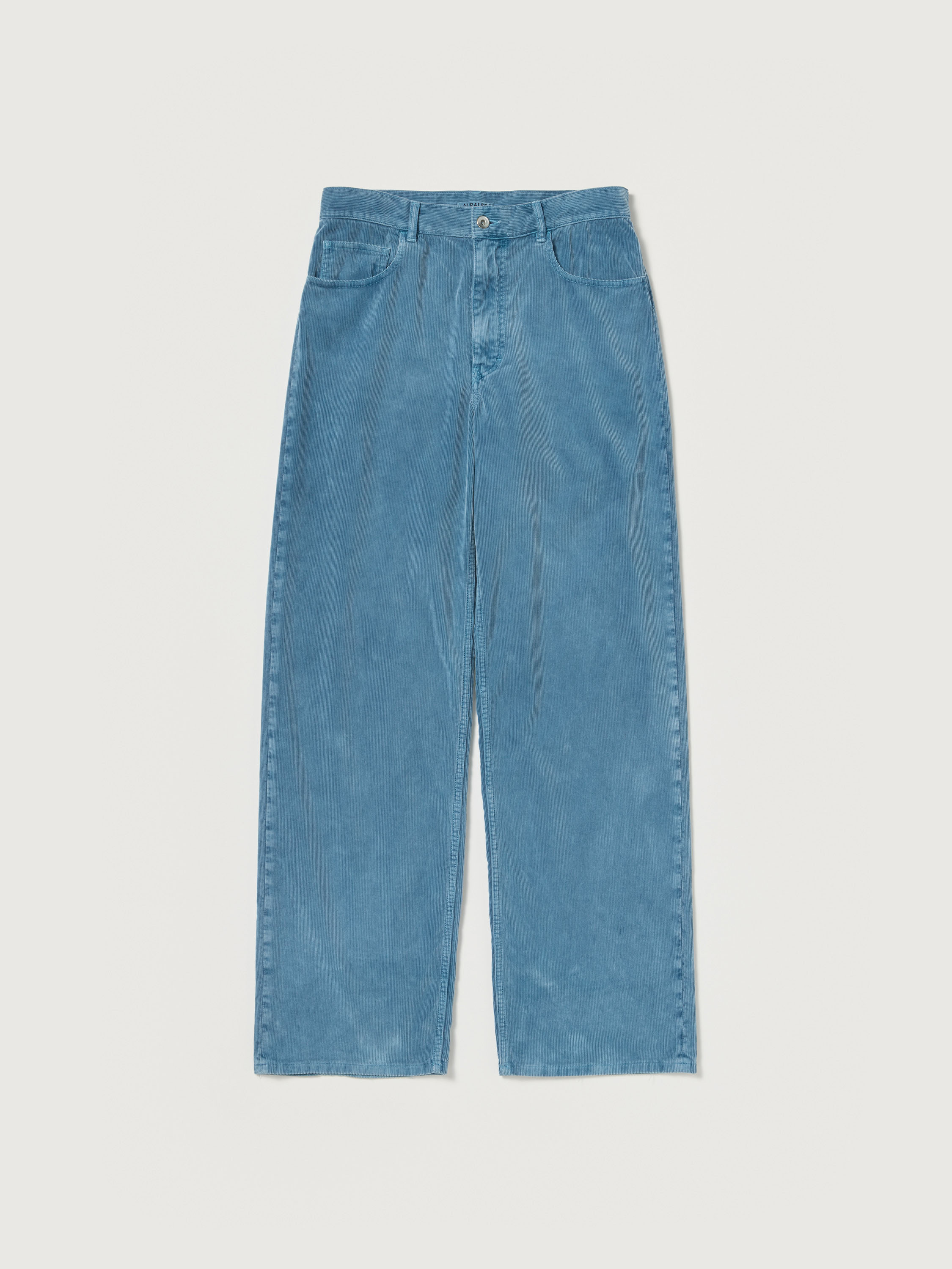 GARMENT-DYED FINX CORDUROY 5P WIDE PANTS 詳細画像 DUSTY BLUE 1
