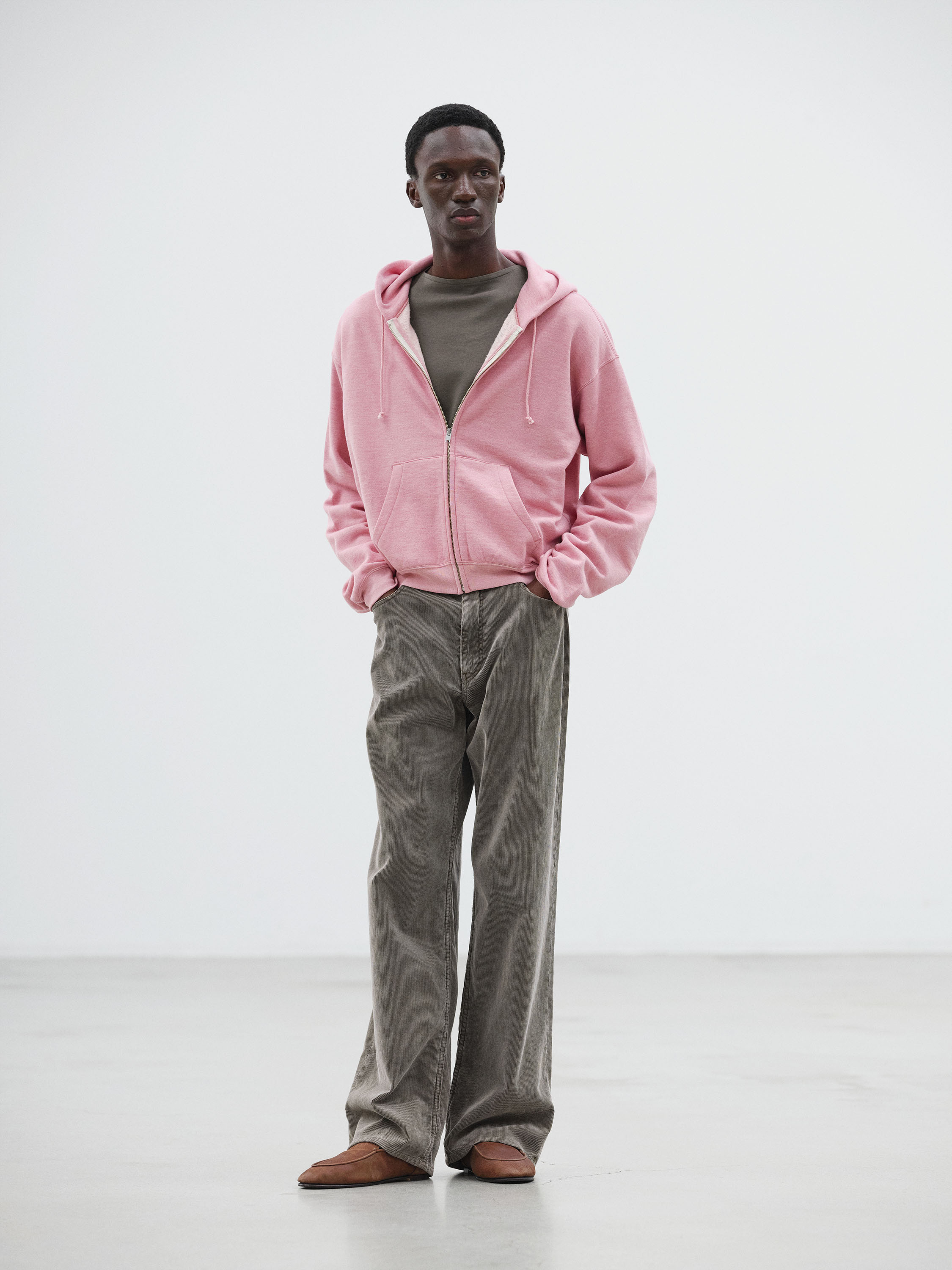 HIGH-TWIST COMPACT SWEAT ZIP PARKA 詳細画像 TOP PINK 2