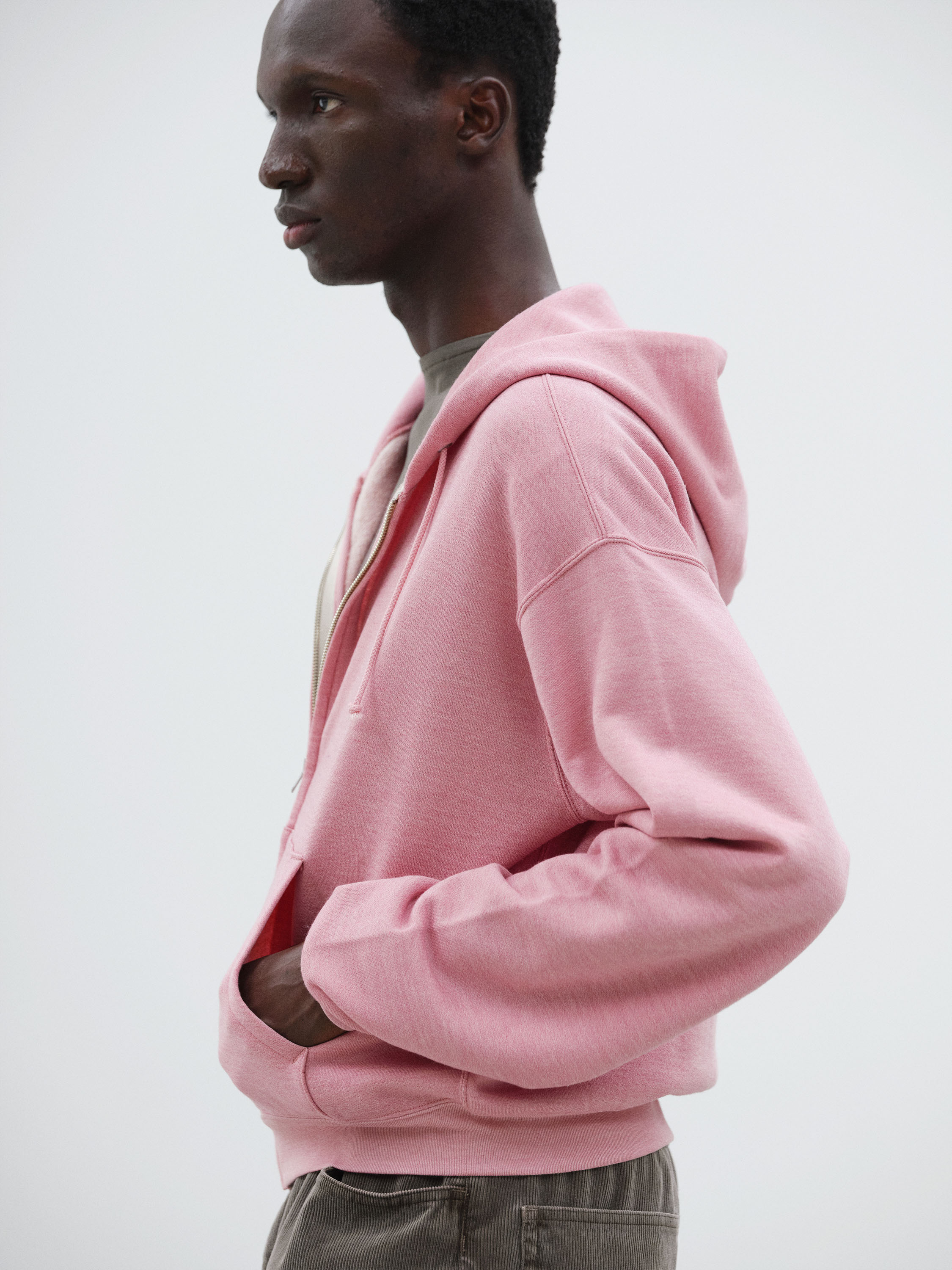 HIGH-TWIST COMPACT SWEAT ZIP PARKA 詳細画像 TOP PINK 3