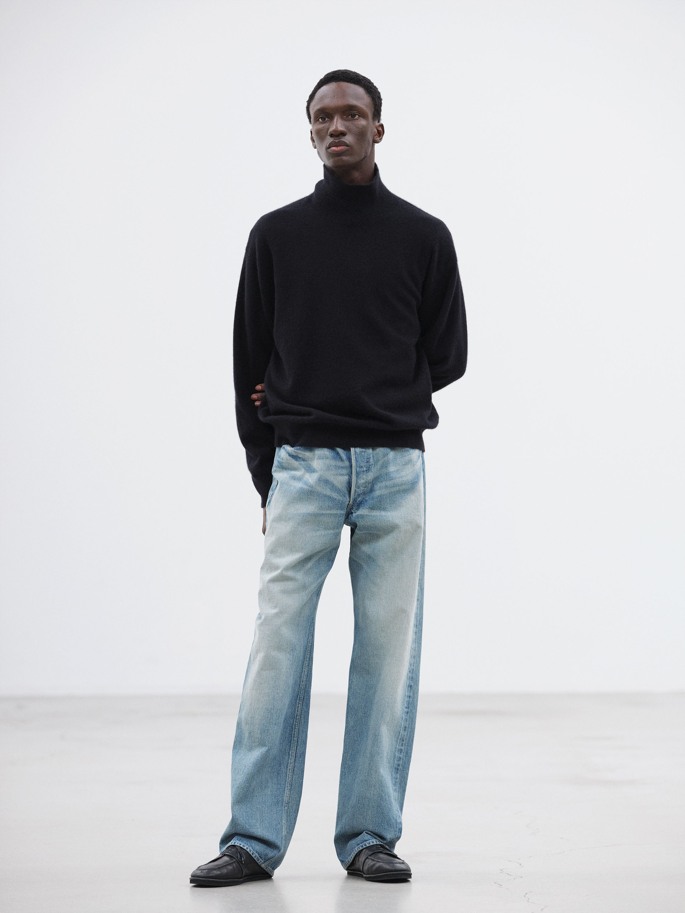 SELVEDGE FADED HEAVY DENIM WIDE PANTS 詳細画像 FADED INDIGO 1