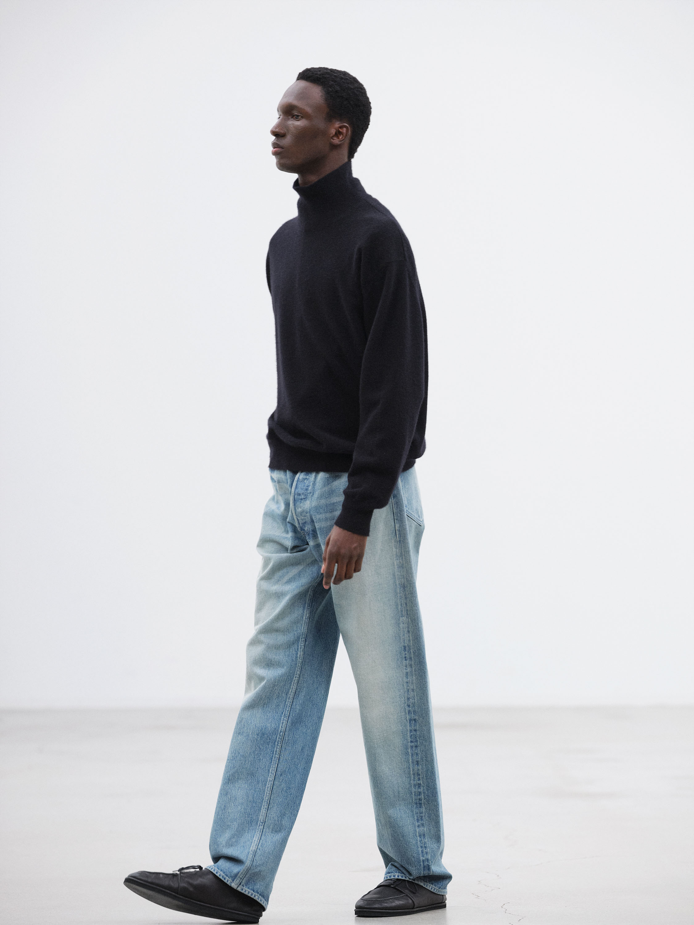 SELVEDGE FADED HEAVY DENIM WIDE PANTS 詳細画像 FADED INDIGO 3