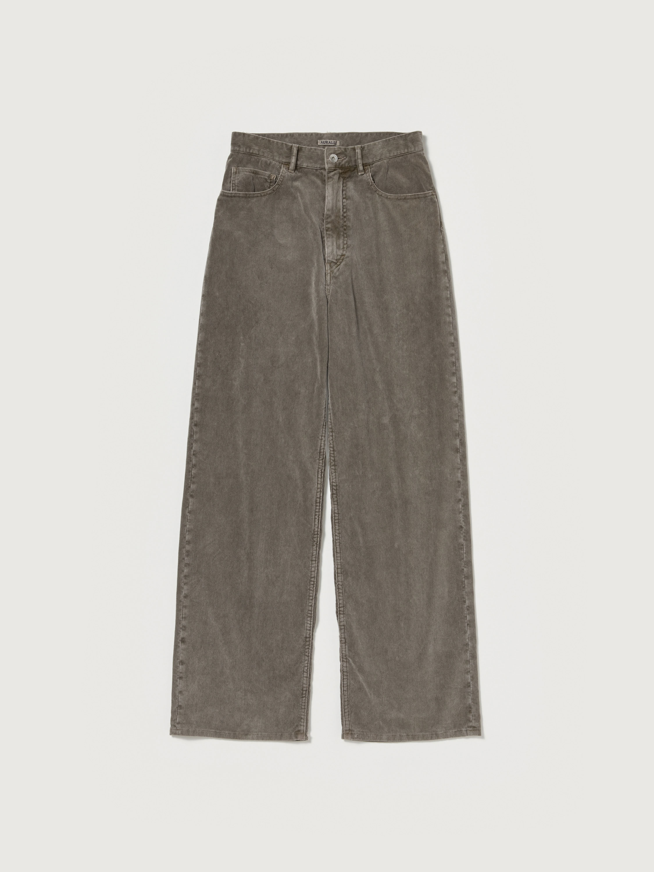 GARMENT-DYED FINX CORDUROY 5P WIDE PANTS 詳細画像 OLIVE BROWN 6