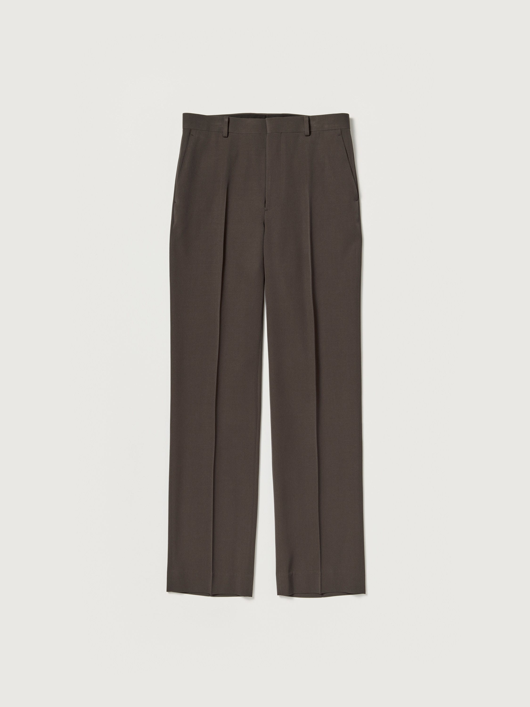 LIGHT WOOL MAX GABARDINE SLACKS 詳細画像 DARK BROWN 1