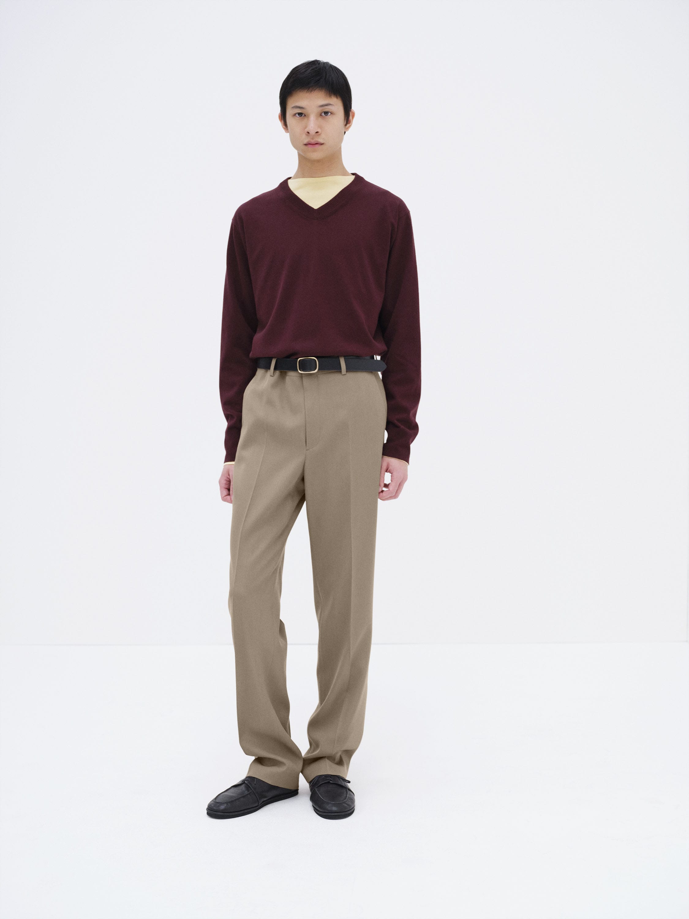 LIGHT WOOL MAX GABARDINE SLACKS 詳細画像 MOCHA BEIGE 1