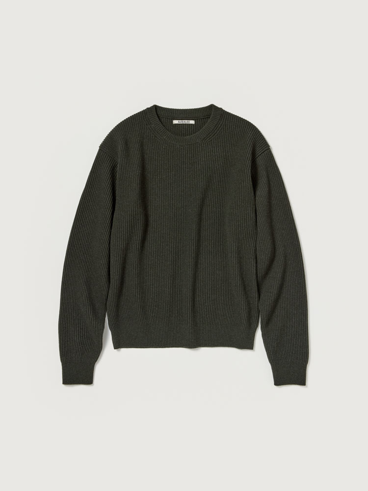 SUPER FINE WOOL RIB KNIT P/O