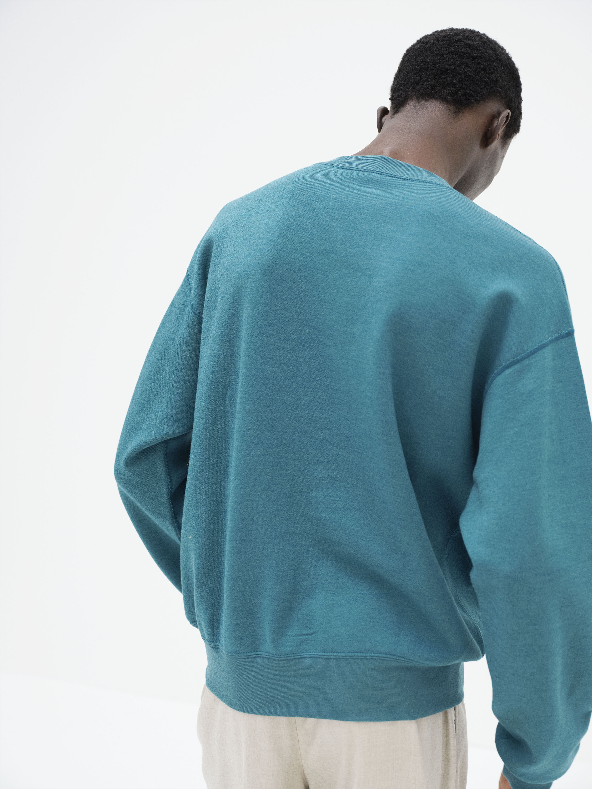 HIGH-TWIST COMPACT SWEAT P/O 詳細画像 TOP BLUE 4