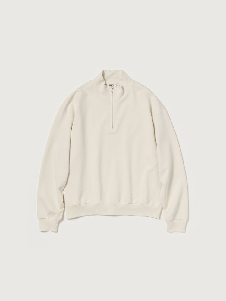SUPER HIGH GAUGE SWEAT HALF ZIP P/O