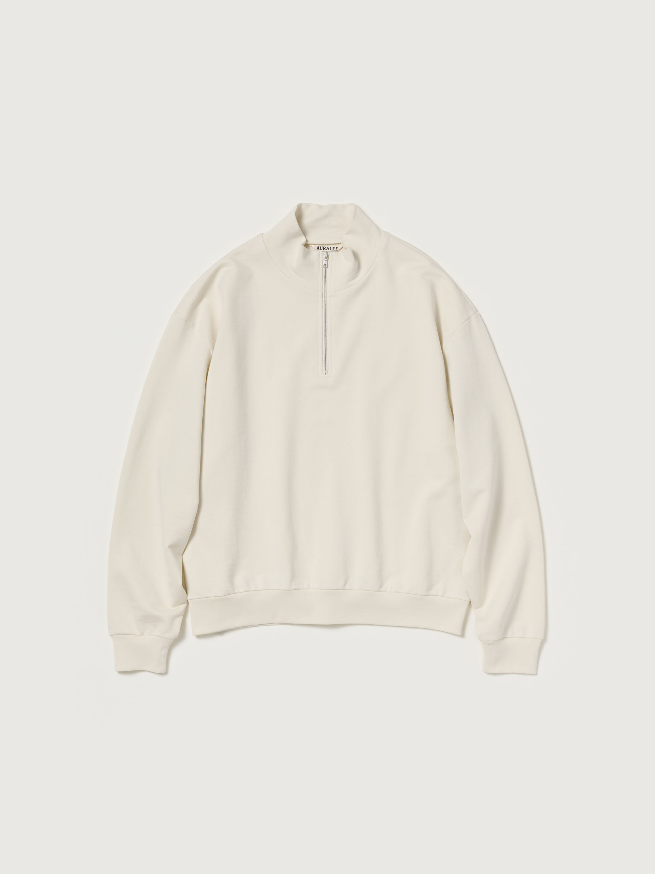 SUPER HIGH GAUGE SWEAT HALF ZIP P/O 詳細画像 IVORY WHITE 4