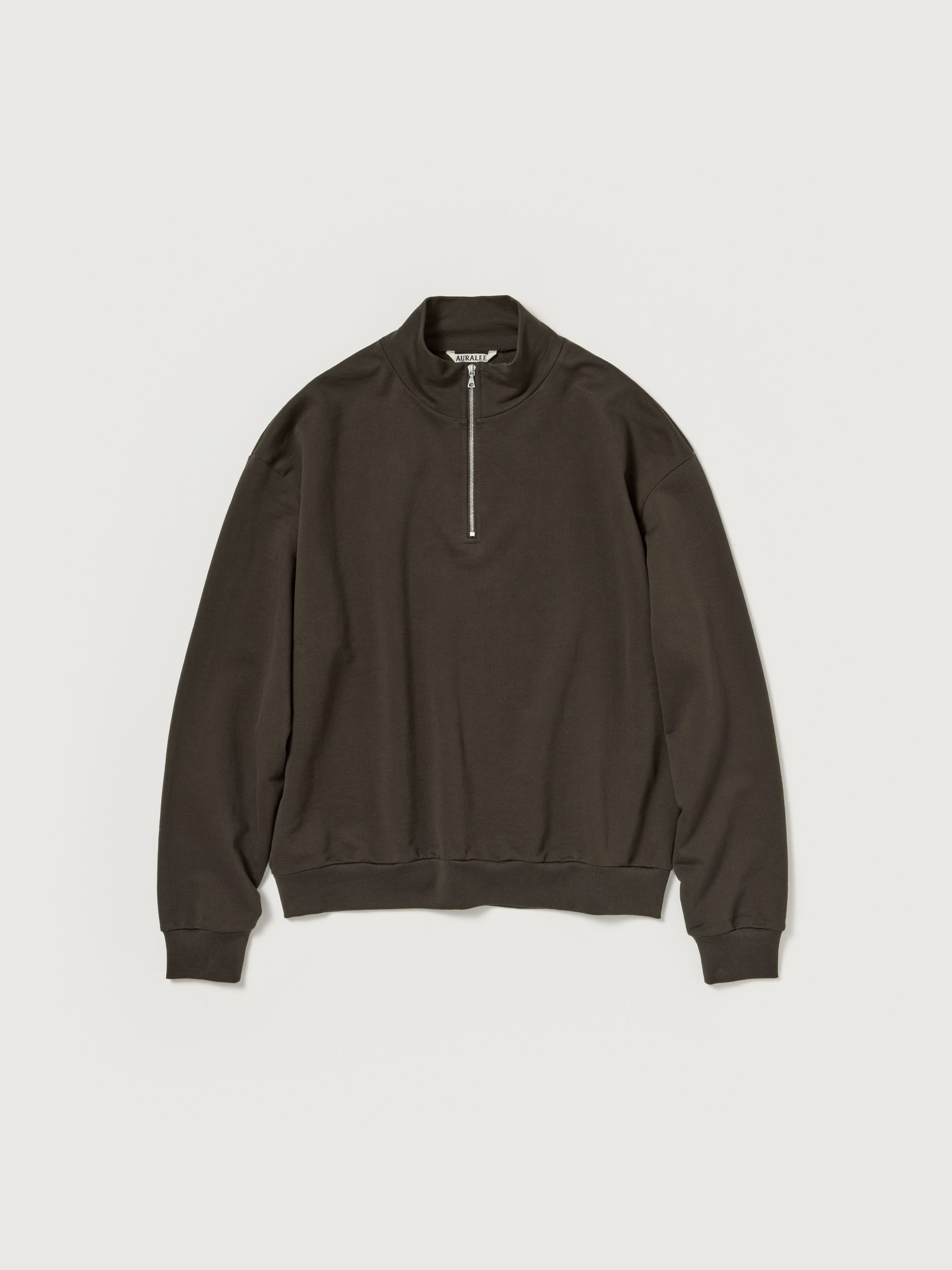 SUPER HIGH GAUGE SWEAT HALF ZIP P/O 詳細画像 DARK BROWN 1