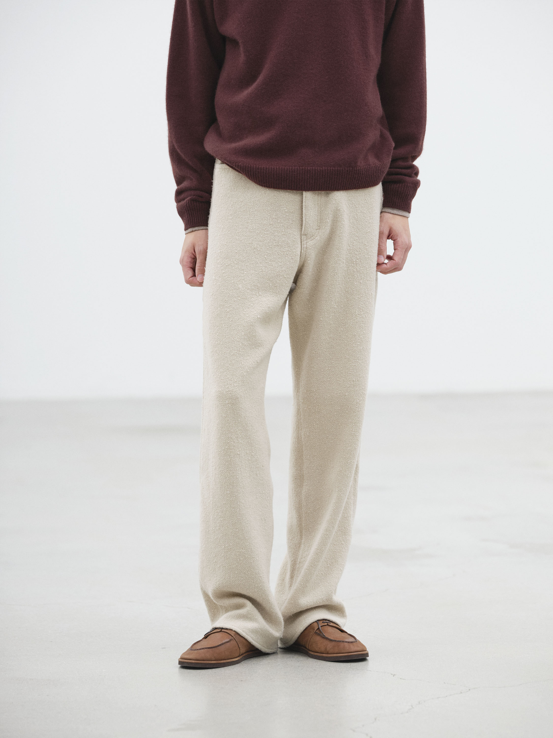 HOMESPUN TWEED PAINTER PANTS 詳細画像 IVORY BEIGE 1