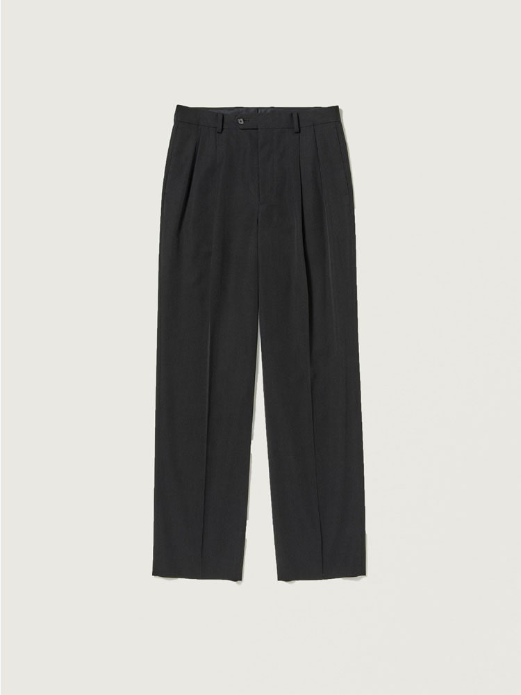 LIGHT WOOL MAX GABARDINE TWO-TUCK SLACKS