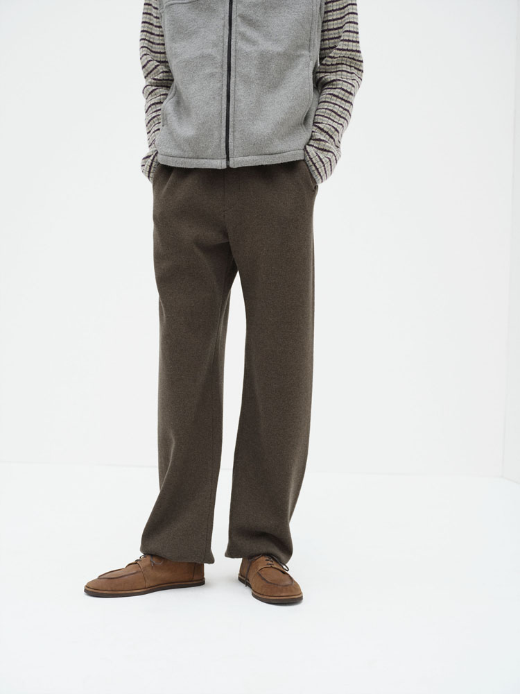 SUPER FINE WOOL KNIT PANTS