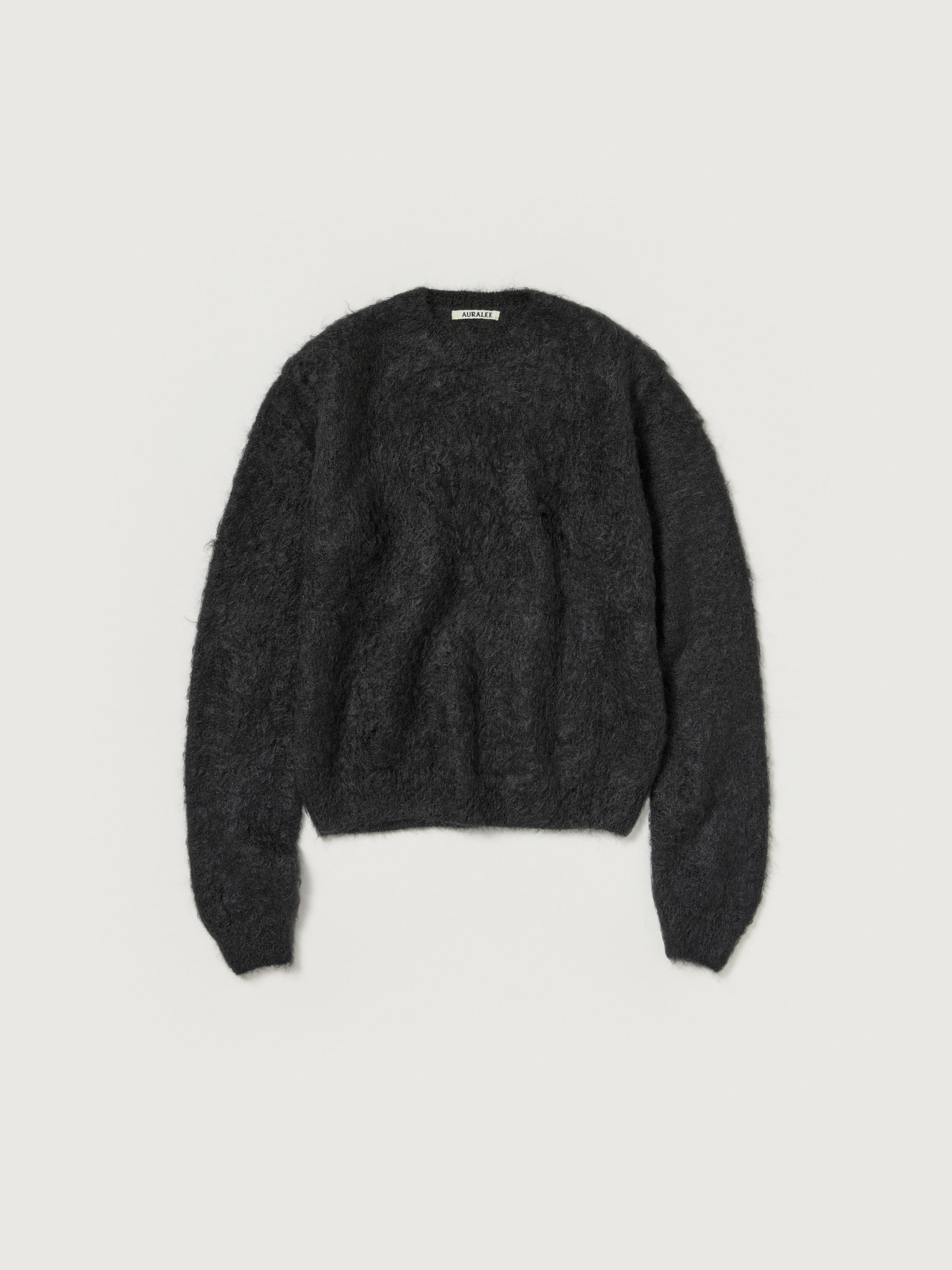 BRUSHED SUPER KID MOHAIR KNIT P/O 詳細画像 INK BLACK 1