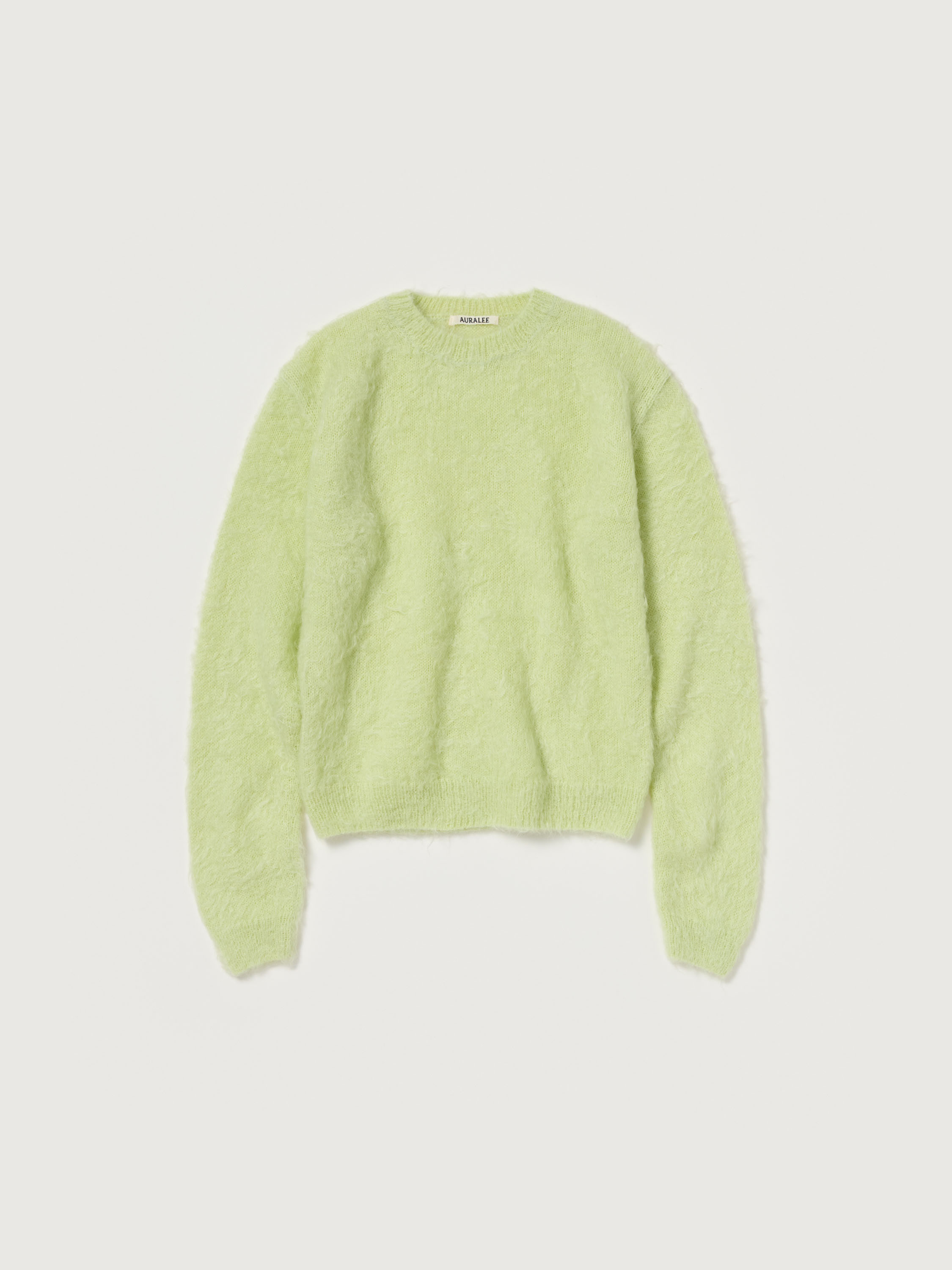 BRUSHED SUPER KID MOHAIR KNIT P/O 詳細画像 LIGHT LIME 5