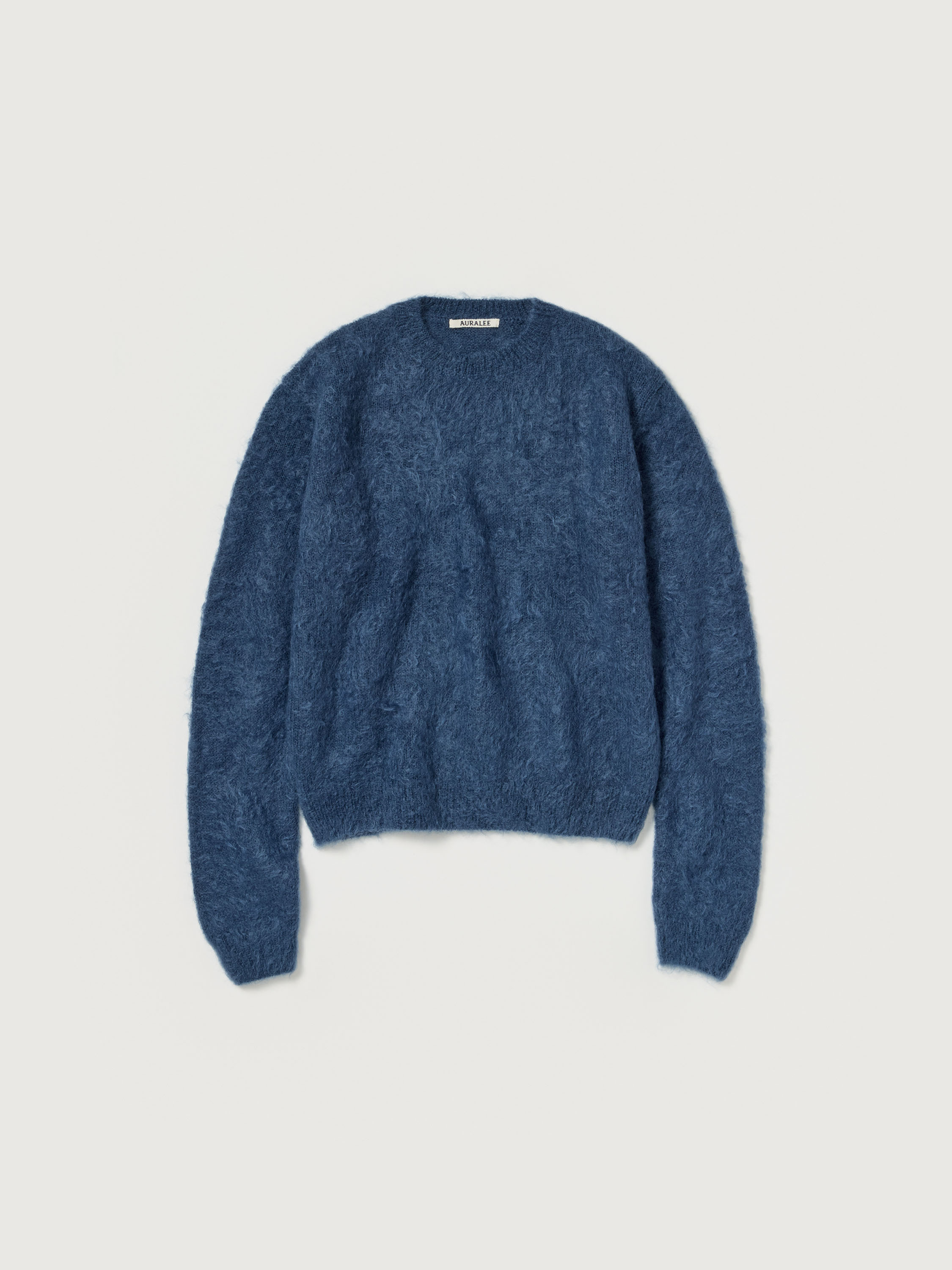 BRUSHED SUPER KID MOHAIR KNIT P/O 詳細画像 LIGHT NAVY 1