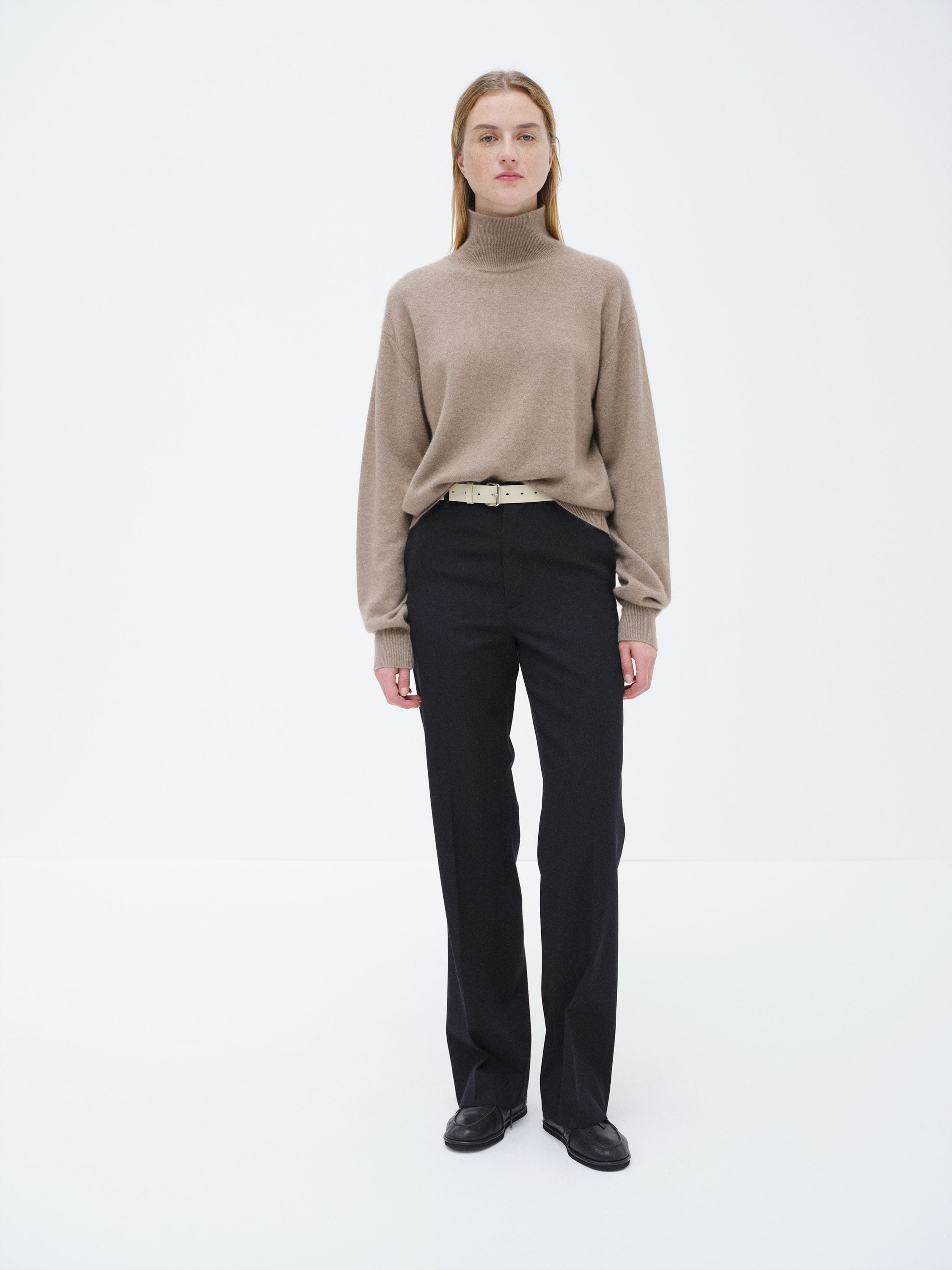 LIGHT WOOL MAX GABARDINE SLACKS 詳細画像 TOP BLACK 2