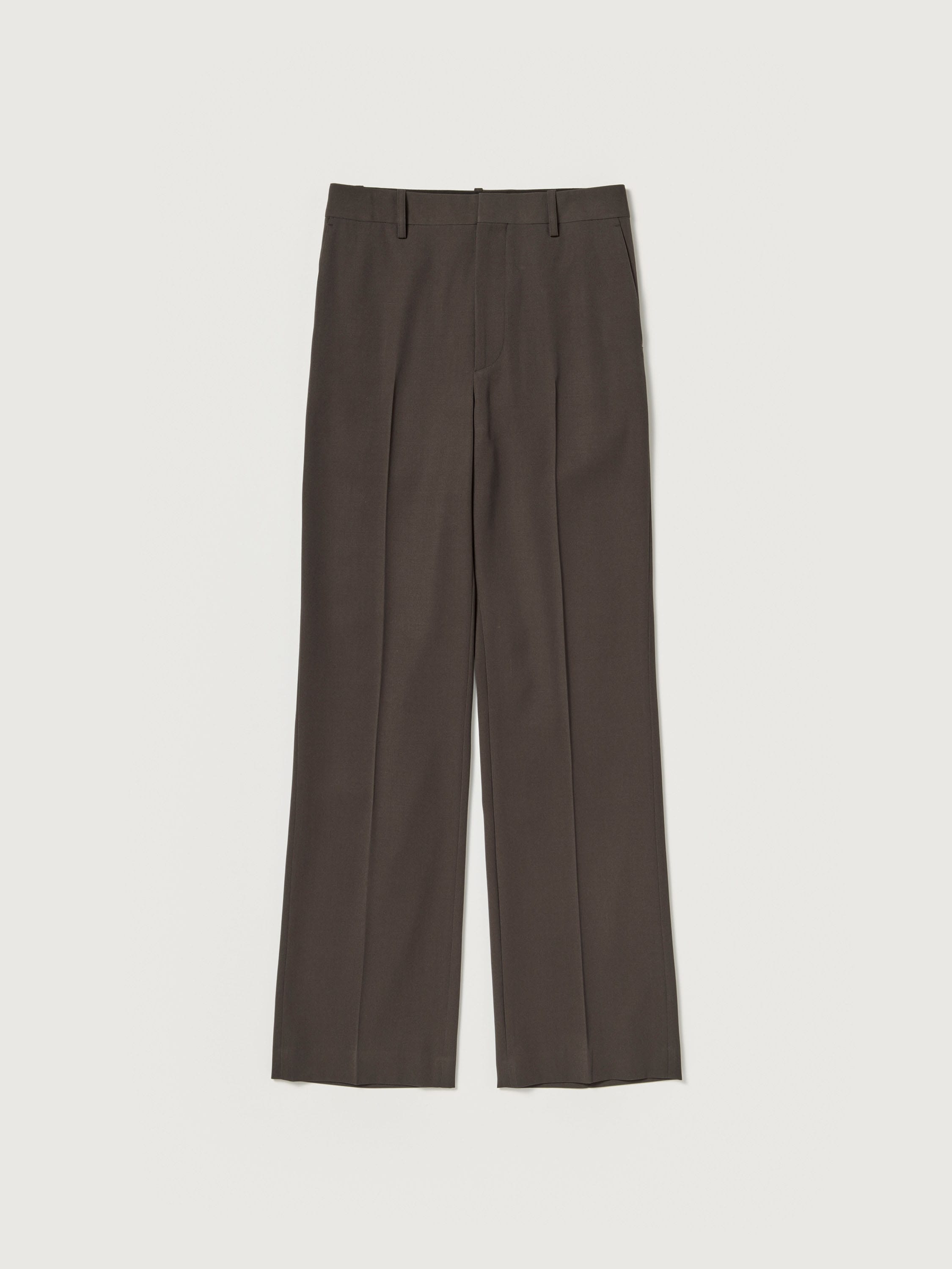 LIGHT WOOL MAX GABARDINE SLACKS 詳細画像 DARK BROWN 1