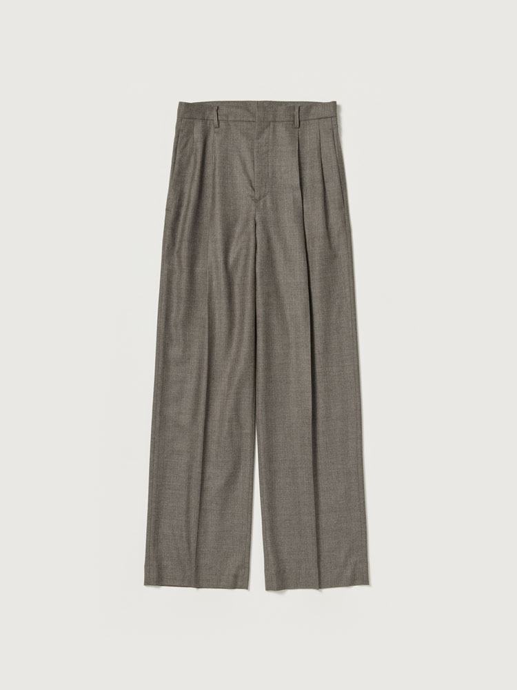SUPER LIGHT WOOL TWO-TUCK SLACKS