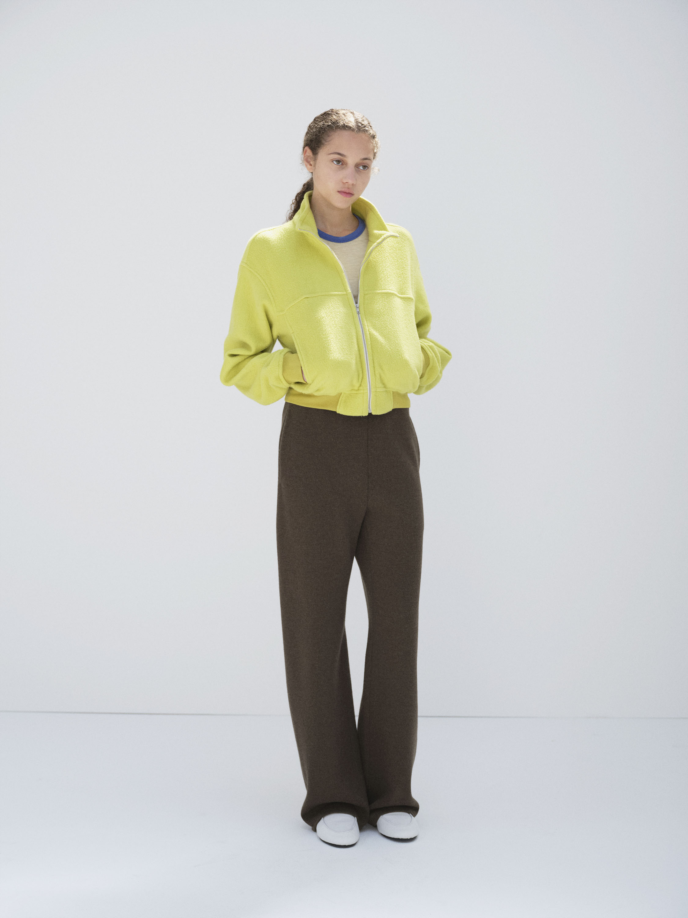 SUPER FINE WOOL KNIT PANTS 詳細画像 TOP BROWN 1