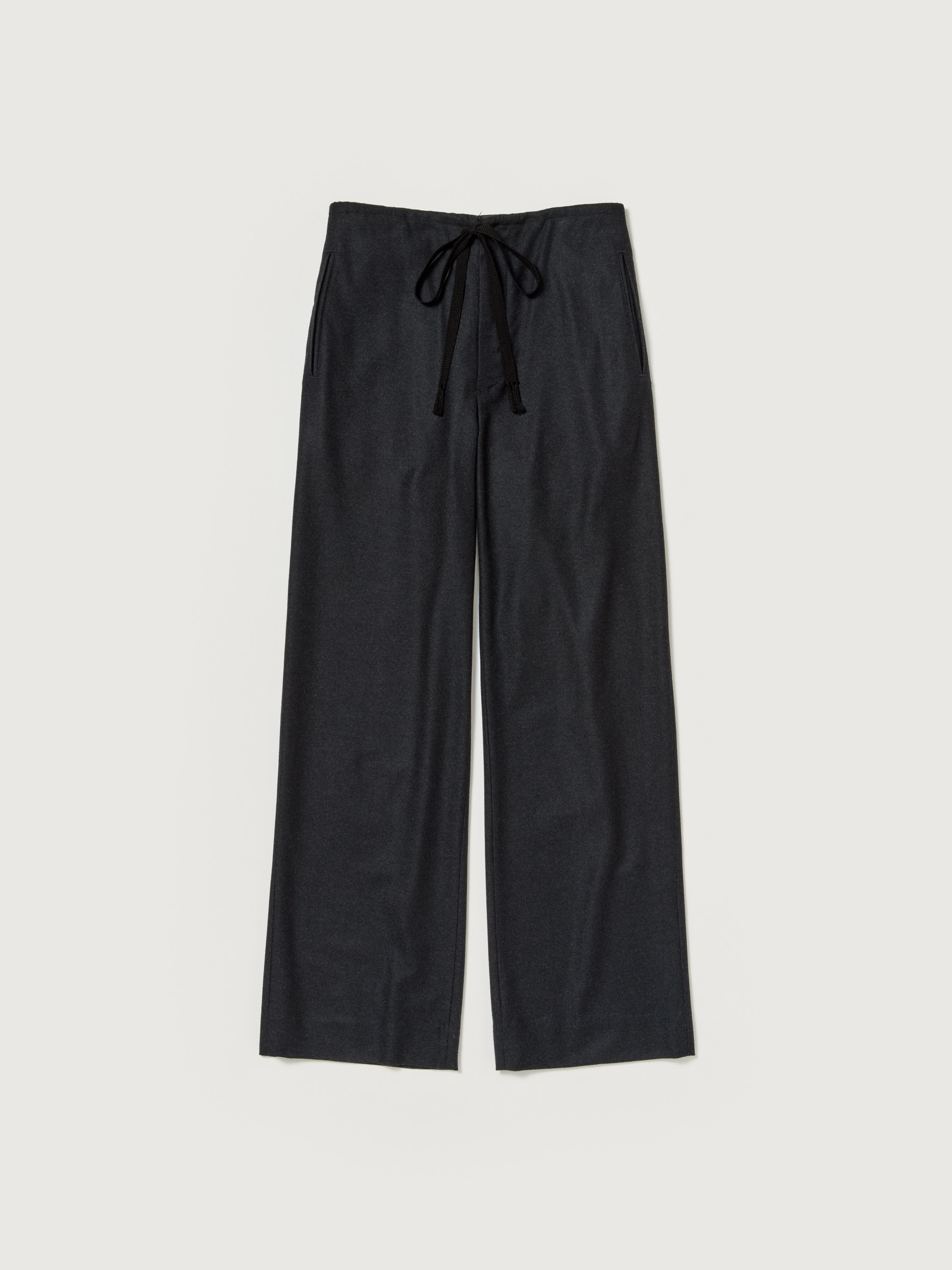 WOOL FULLING FLANNEL DRAWSTRING PANTS 詳細画像 TOP CHARCOAL 1