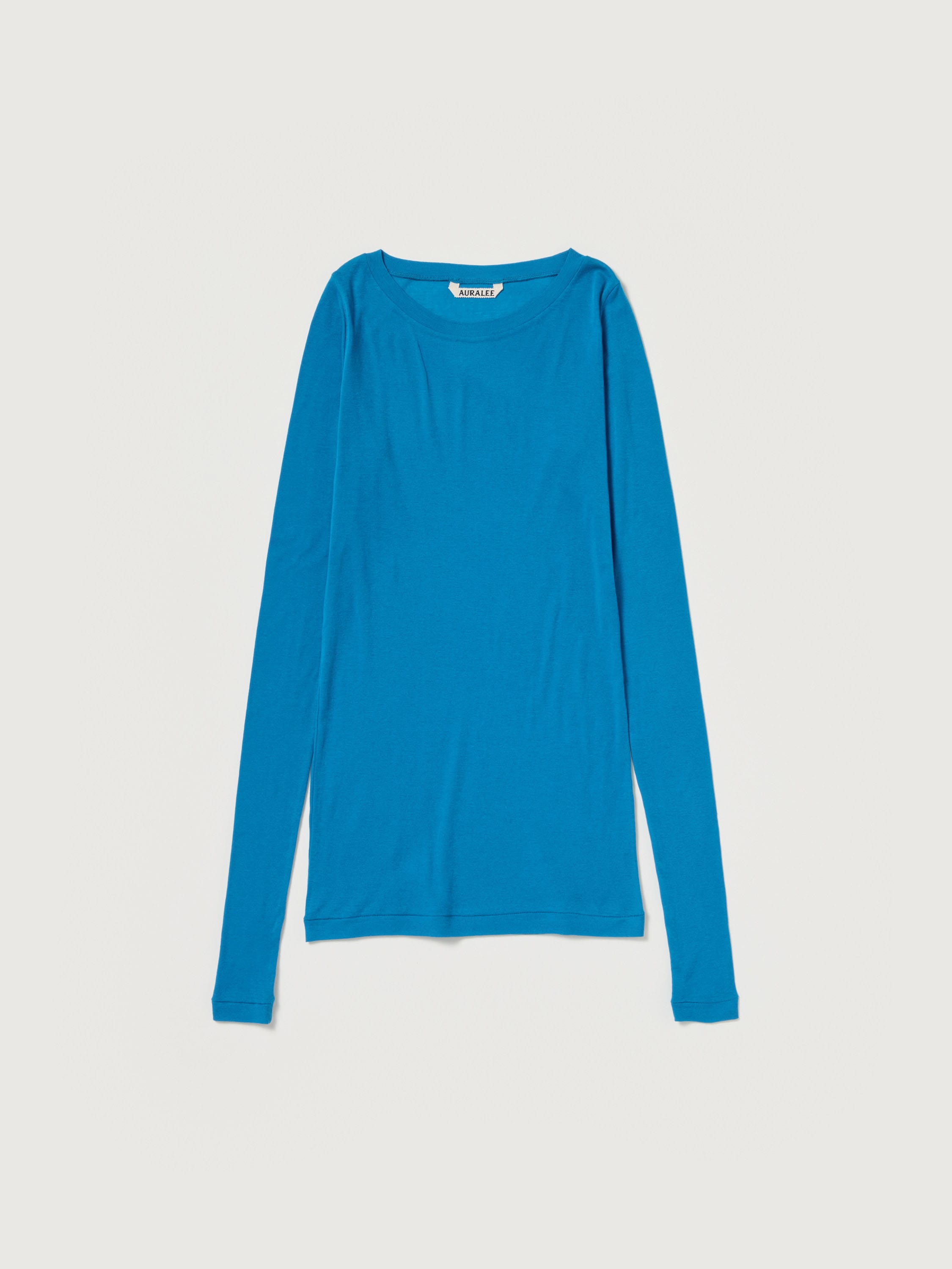 SUPER HIGH GAUGE SHEER RIB WIDE-NECK L/S TEE 詳細画像 BLUE 3