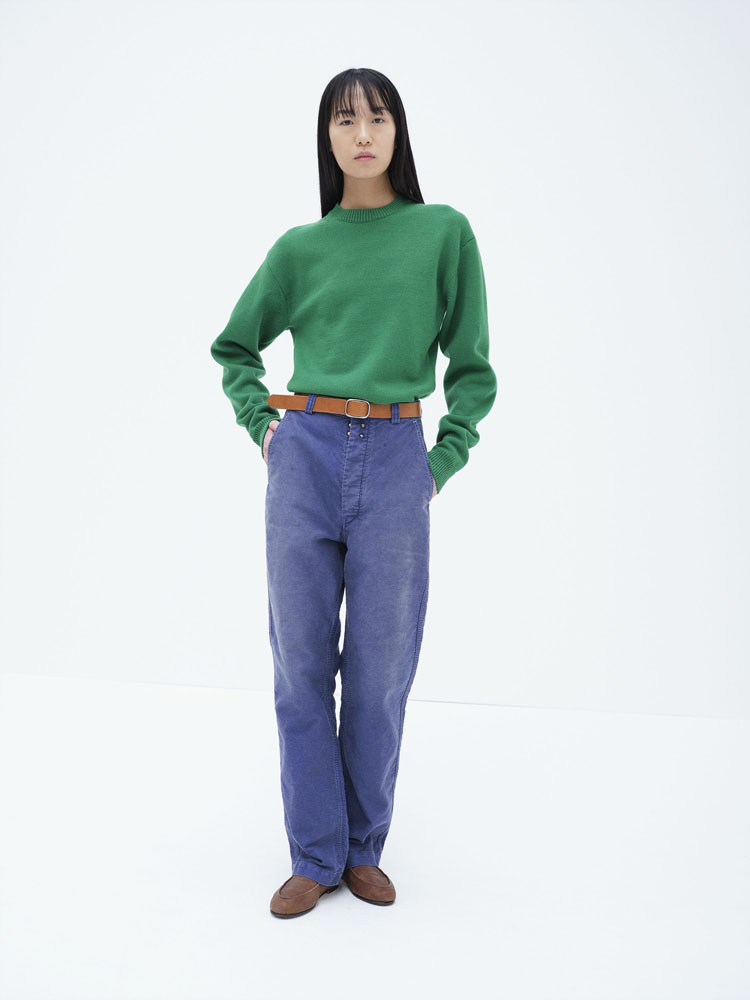 GARMENT-DYED ORGANIC COTTON HEAVY MOLESKIN PANTS