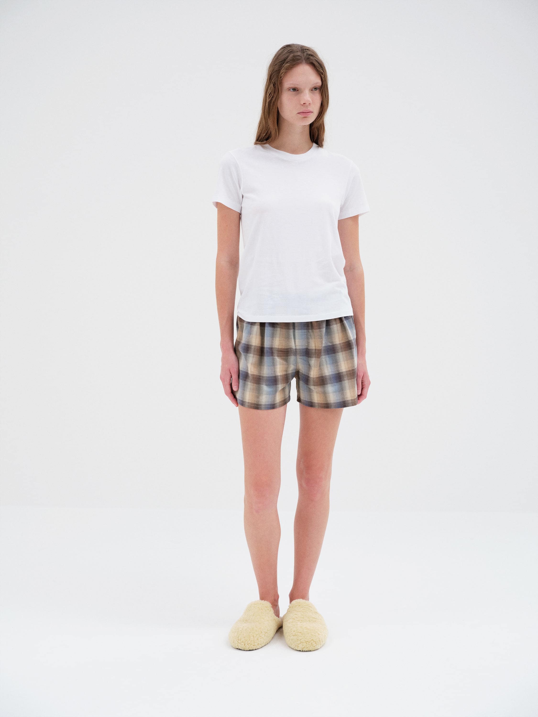 FLANNEL SLEEPWEAR BOXER SHORTS 詳細画像 DAWN CHECKS 3