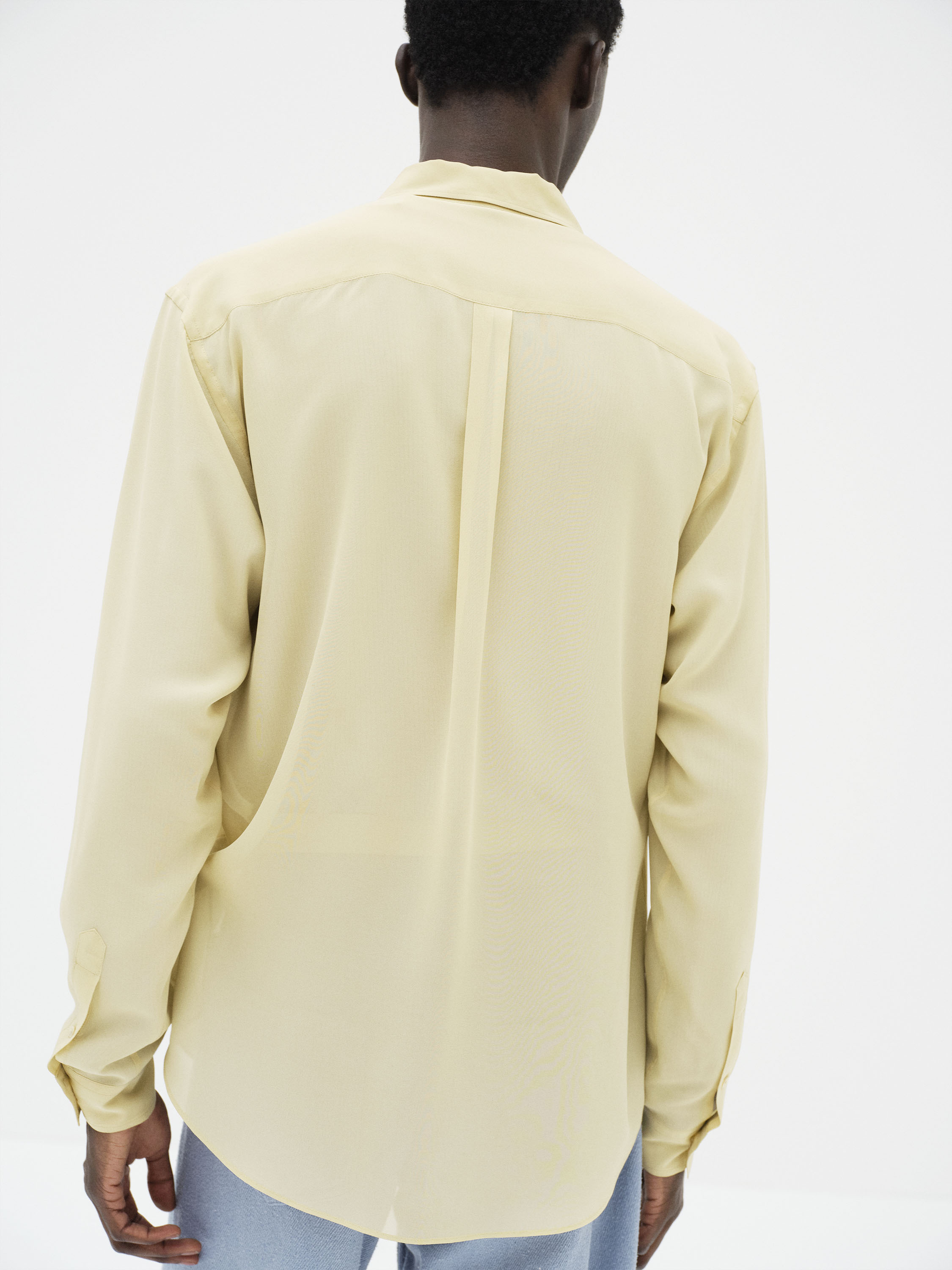 AIRY SILK GEORGETTE SHIRT 詳細画像 LIGHT YELLOW 5