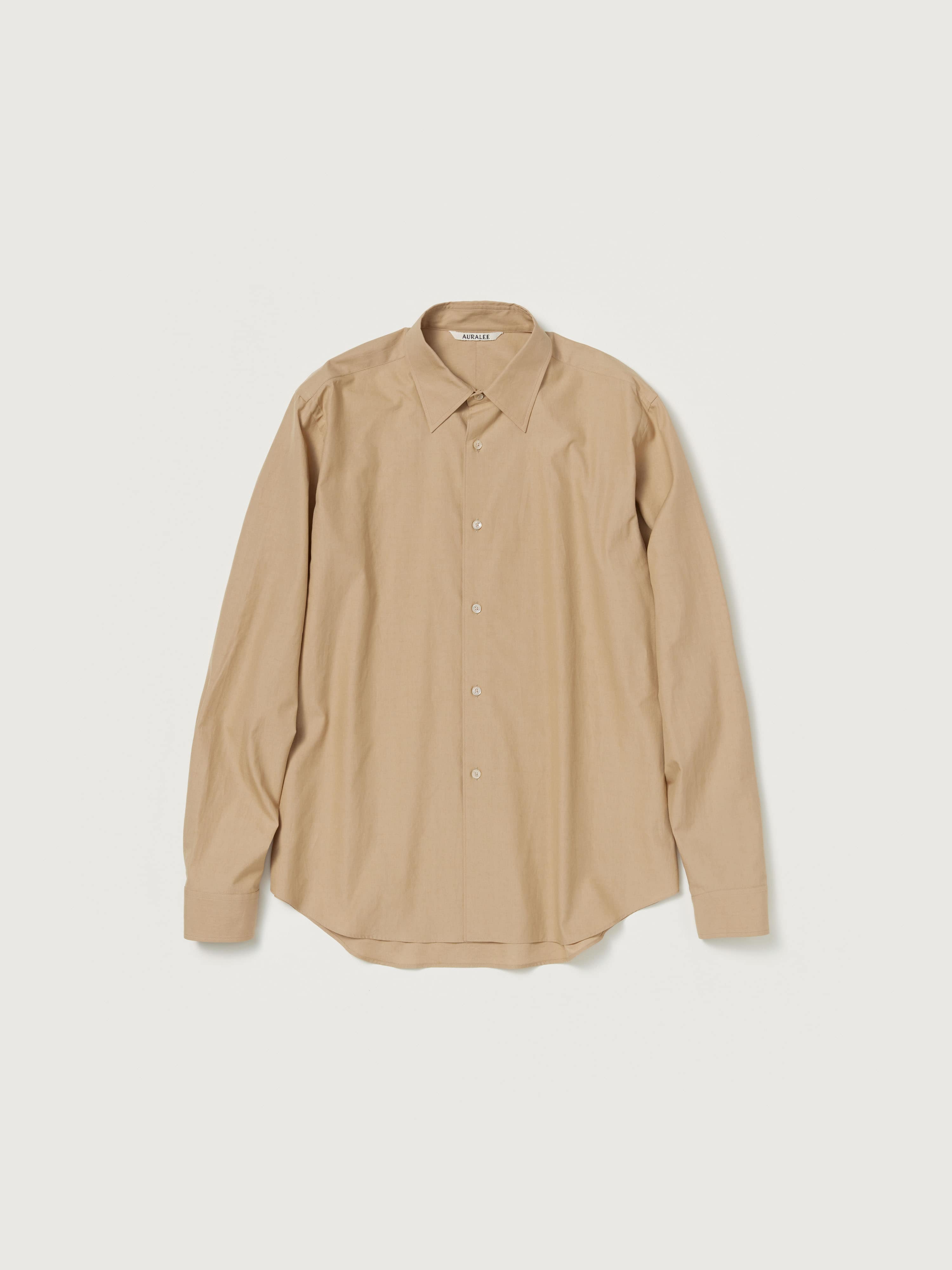 WASHED FINX TWILL SHIRT 詳細画像 BEIGE 1