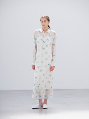 PRINTED AIRY SILK GEORGETTE DRESS