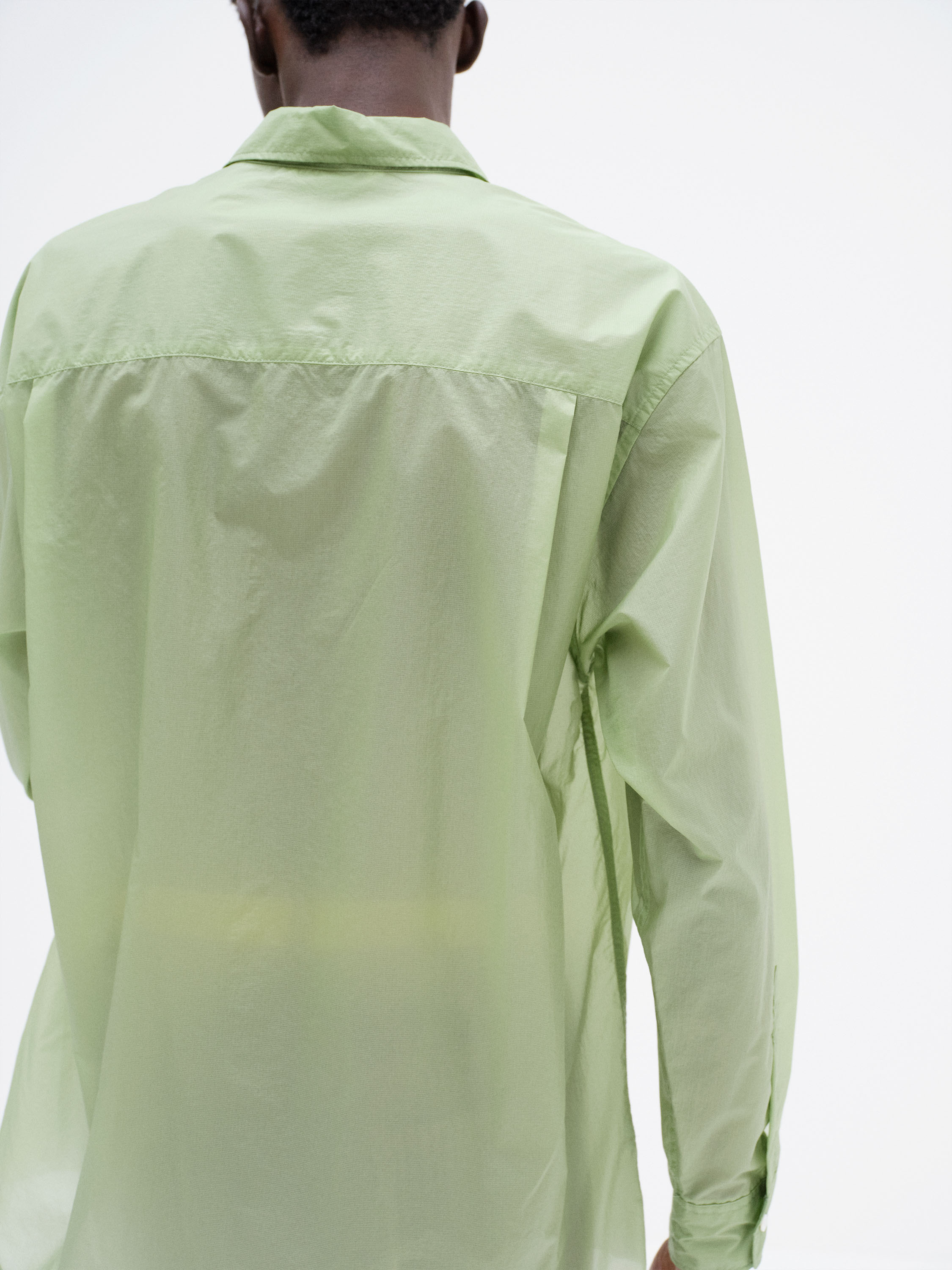 SHEER NYLON RIPSTOP SHIRT 詳細画像 LIGHT GREEN 5