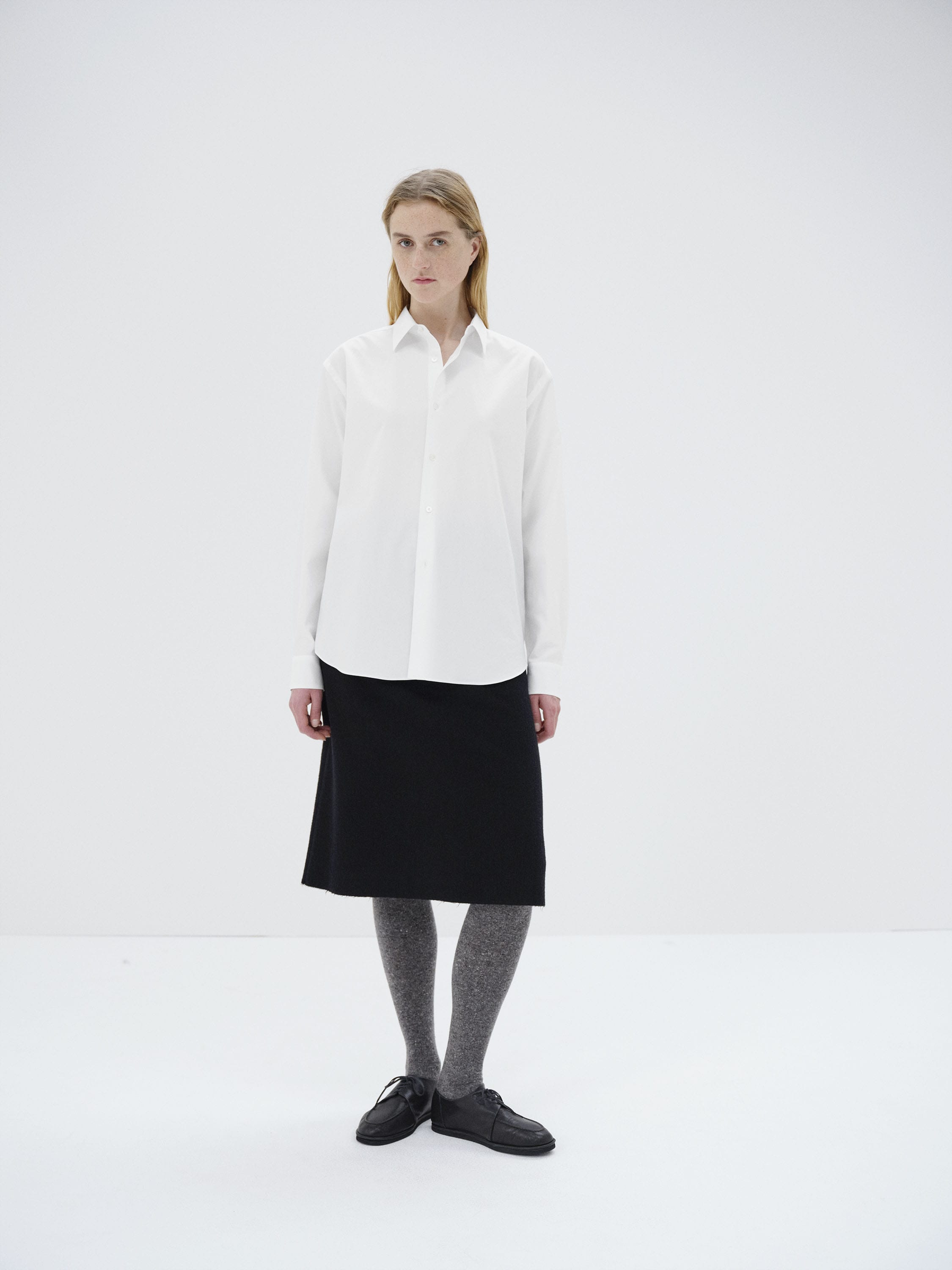 WASHED FINX TWILL SHIRT 詳細画像 WHITE 1