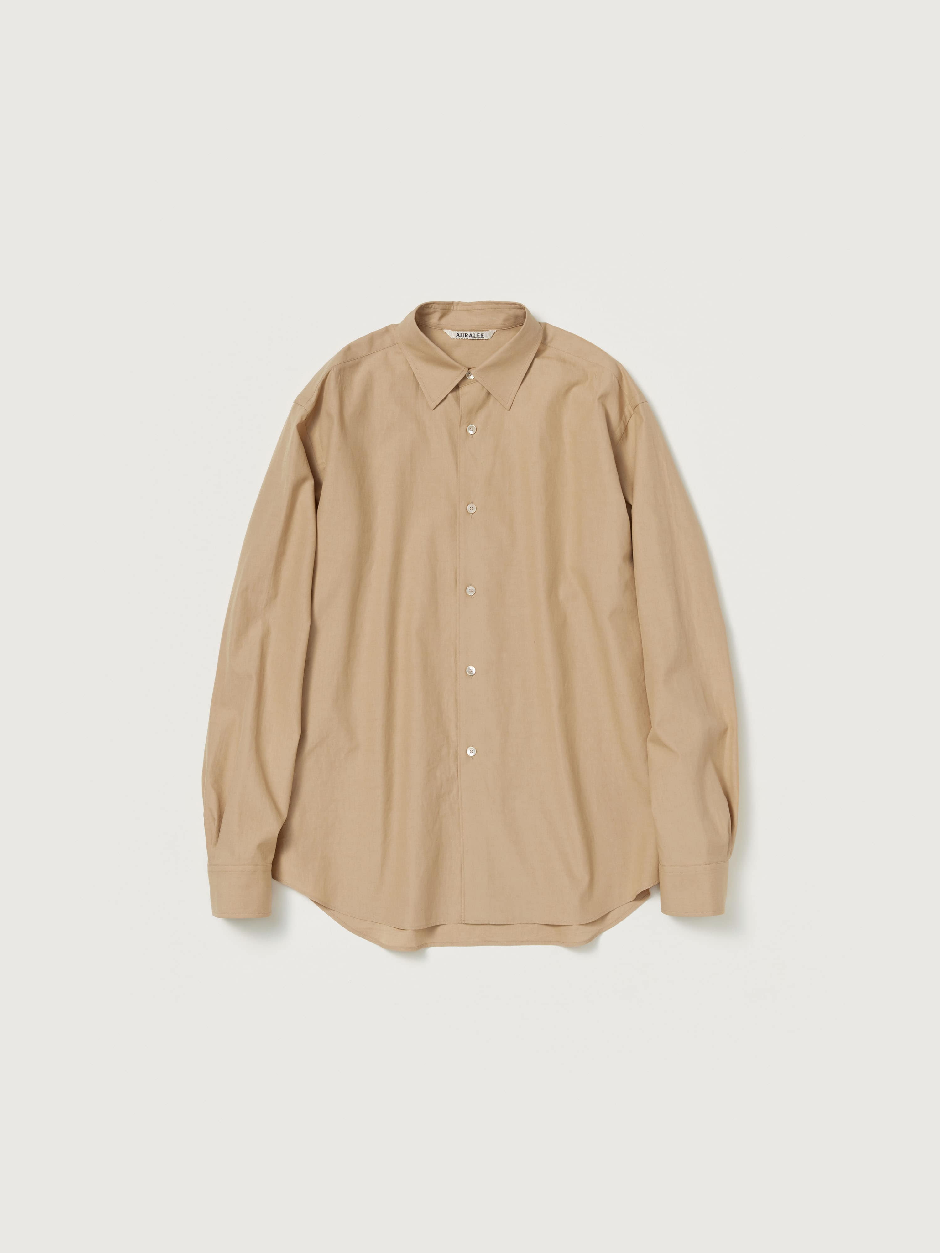 WASHED FINX TWILL SHIRT 詳細画像 BEIGE 1