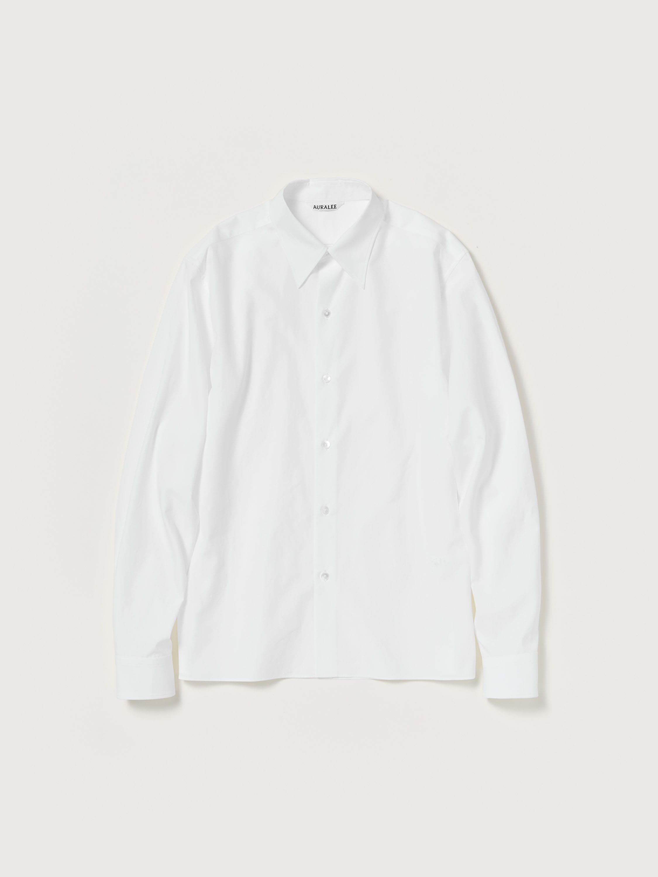 WASHED FINX TWILL SLIM SHIRT 詳細画像 WHITE 1