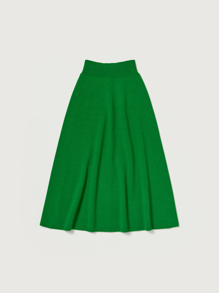 SUPER FINE WOOL KNIT SKIRT